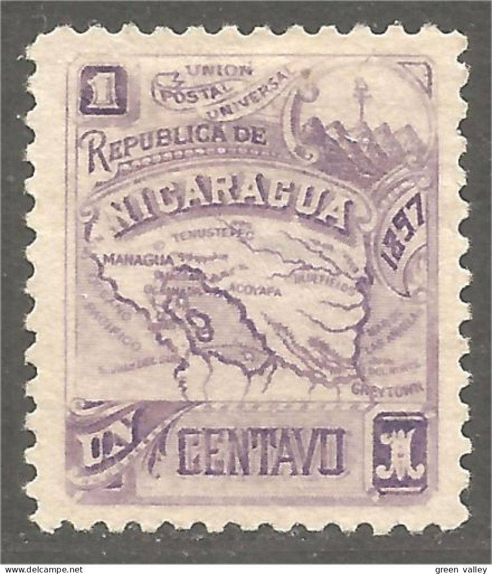 684 Nicaragua Carte Map 1897 (NIC-592) - Nicaragua