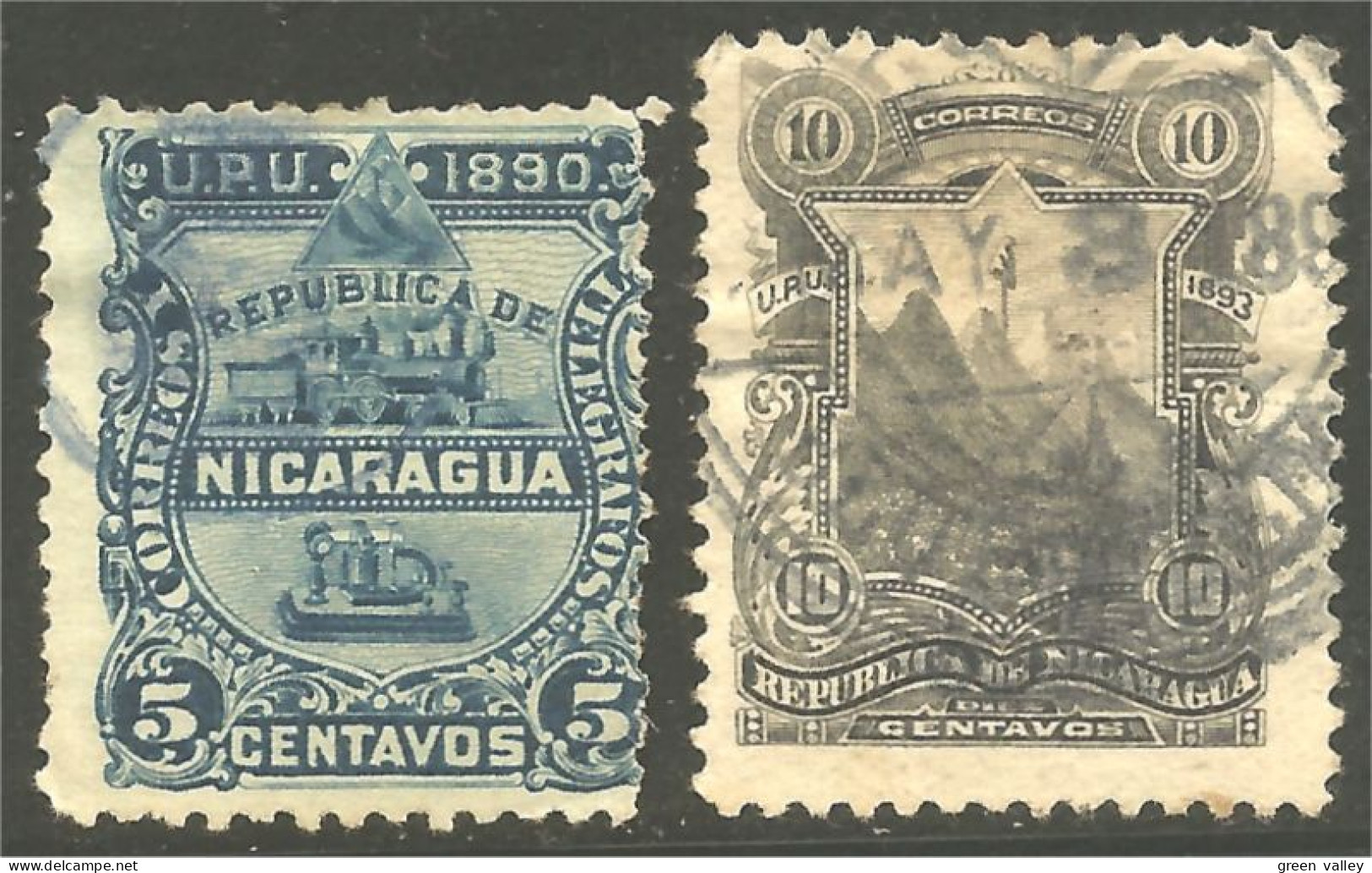 684 Nicaragua 1883 5c 10c (NIC-540) - Nicaragua