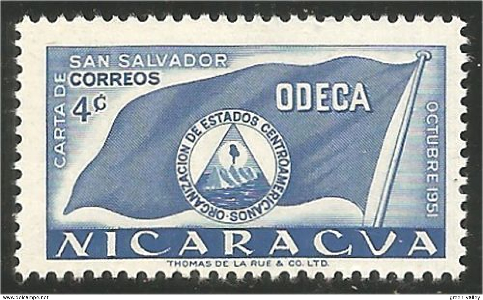 684 Nicaragua Drapeau Flag MH * Neuf (NIC-524) - Stamps