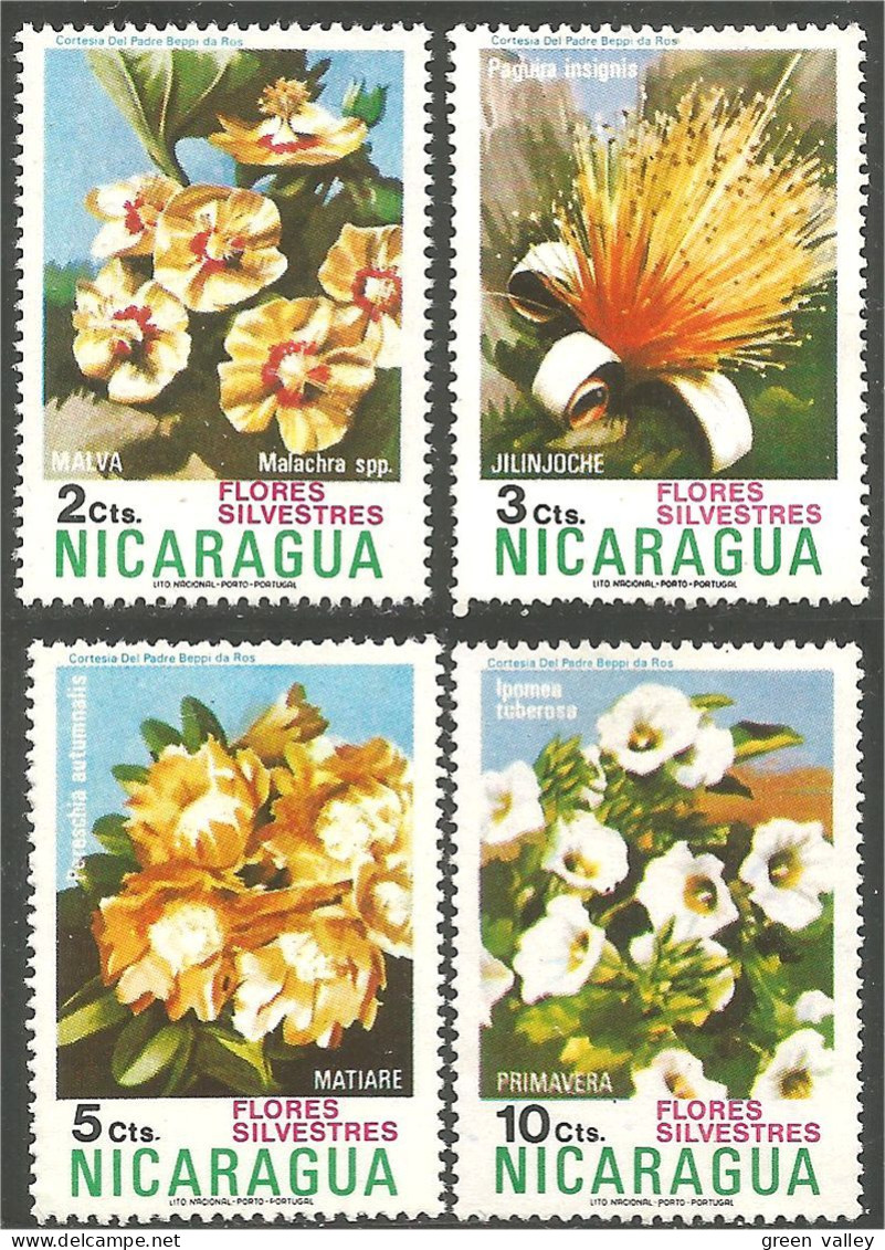684 Nicaragua Fleurs Flowers Blumen MH * Neuf (NIC-507) - Nicaragua