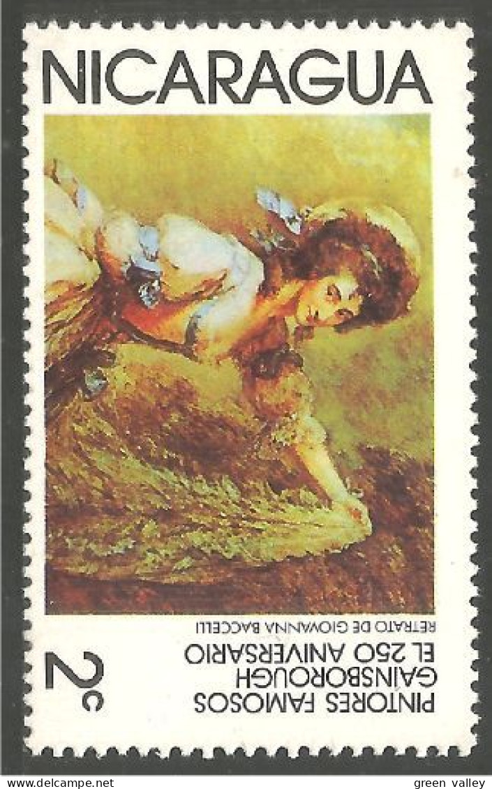 684 Nicaragua Tableau Gainsborough Painting MNH ** Neuf SC (NIC-462) - Nicaragua