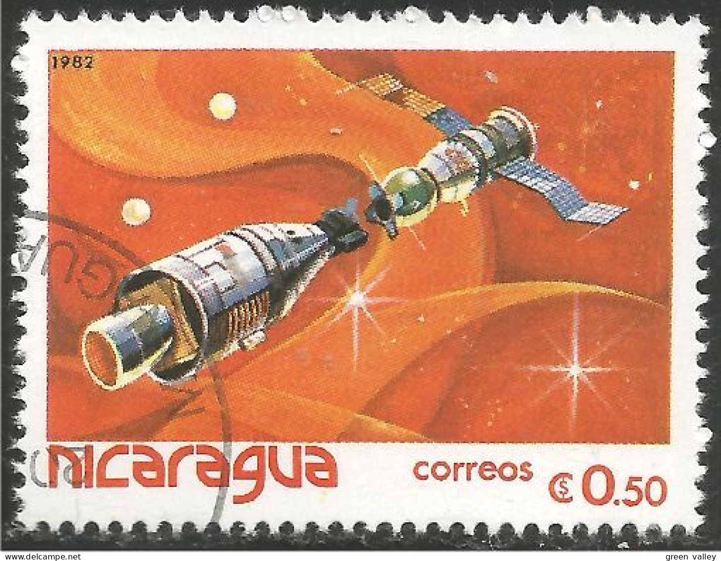 684 Nicaragua Satellite Communications Space Espace (NIC-451) - Amérique Du Nord