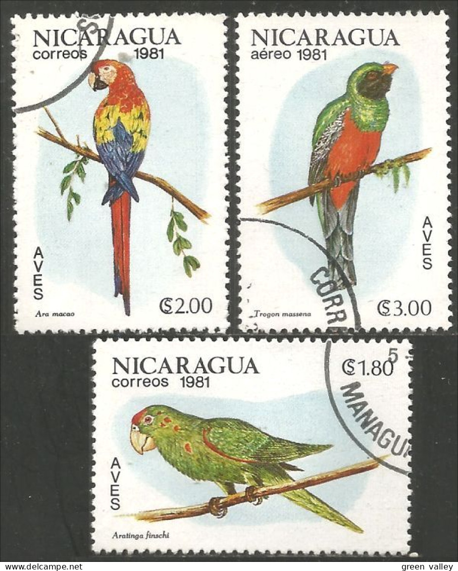 684 Nicaragua Perroquets Parrots Papagai Papegaai Papagallo Loro (NIC-437) - Papageien