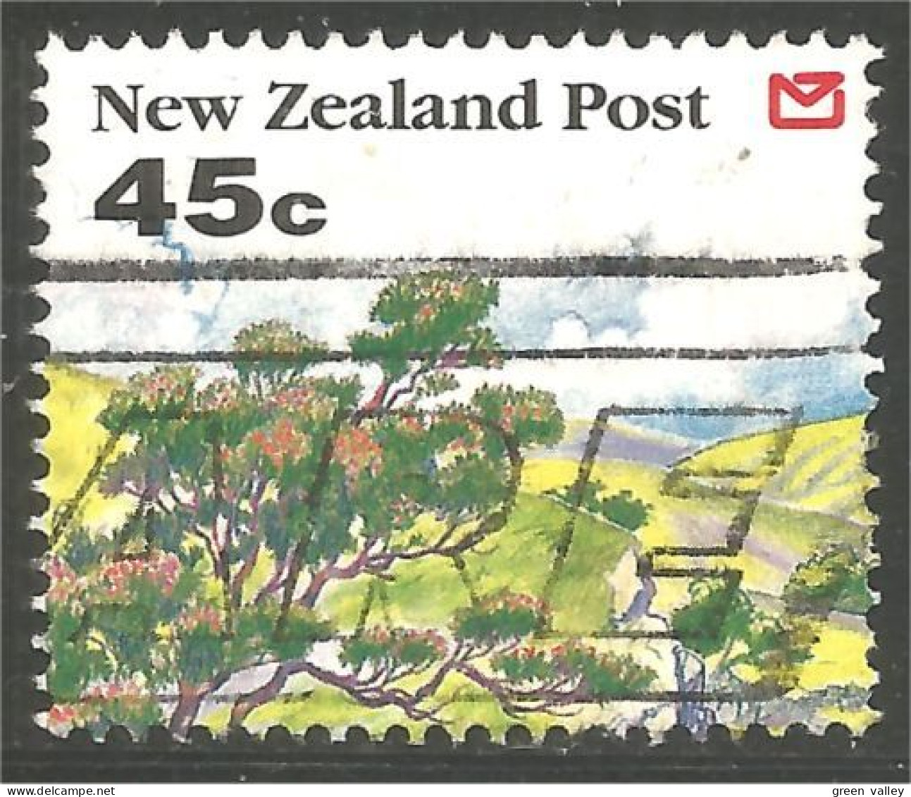 706 New Zealand Trees Hills Arbres Montagnes Collines (NZ-158) - Usados
