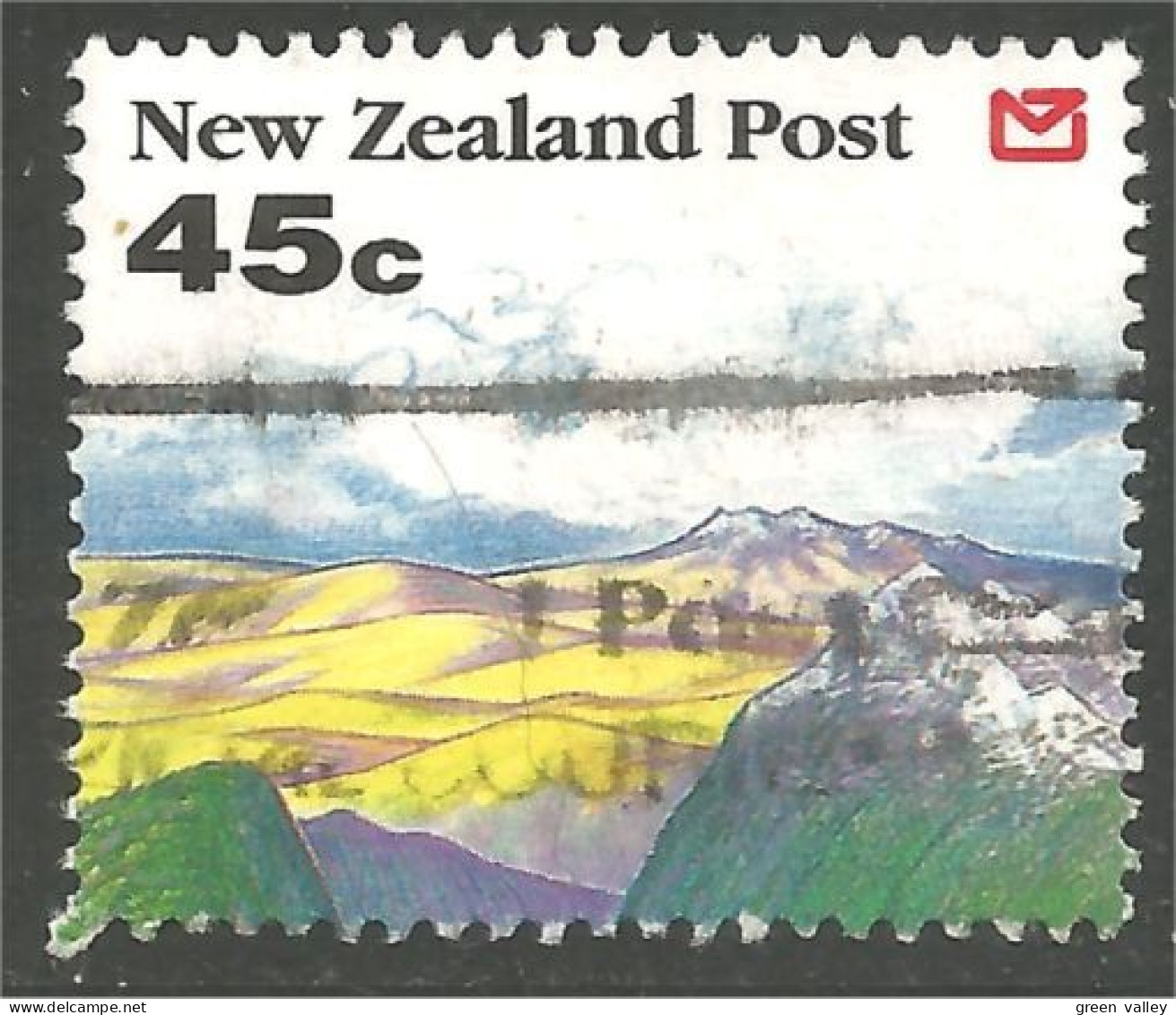 706 New Zealand Trees Hills Arbres Montagnes Collines (NZ-160) - Gebruikt