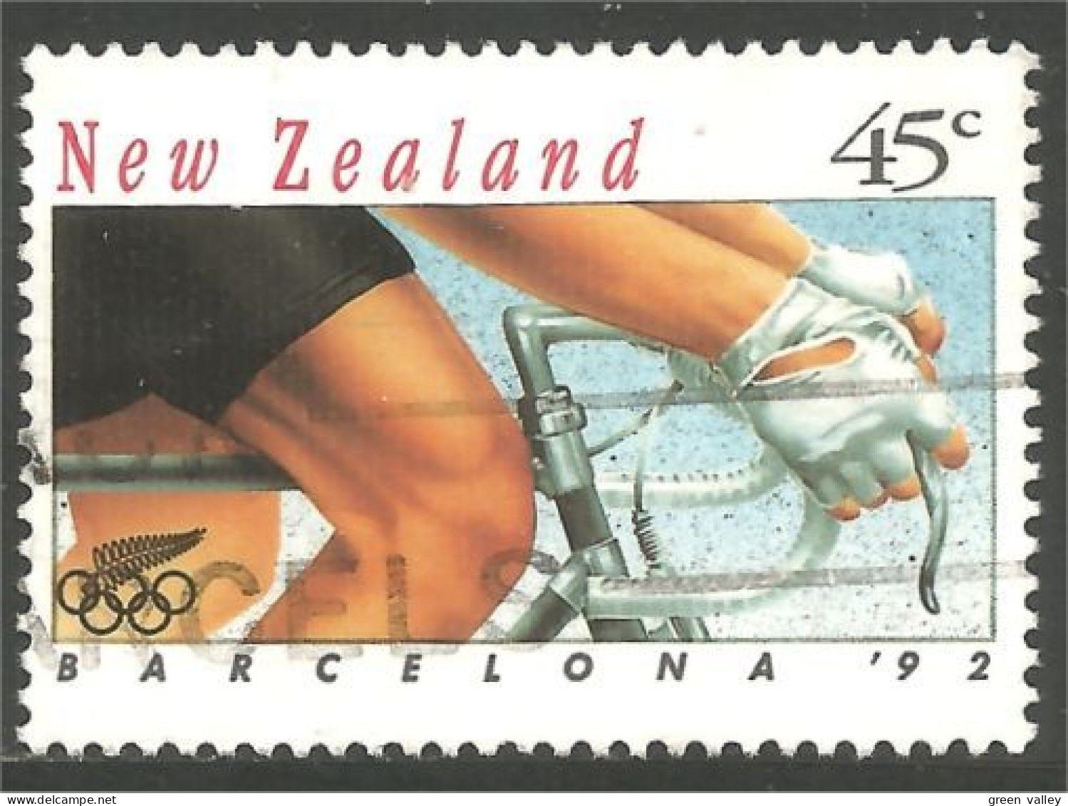 706 New Zealand Olympiques Barcelone Cycling Bicycle Race Fahrrad Bicyclette Vélo Cyclisme (NZ-155e) - Oblitérés