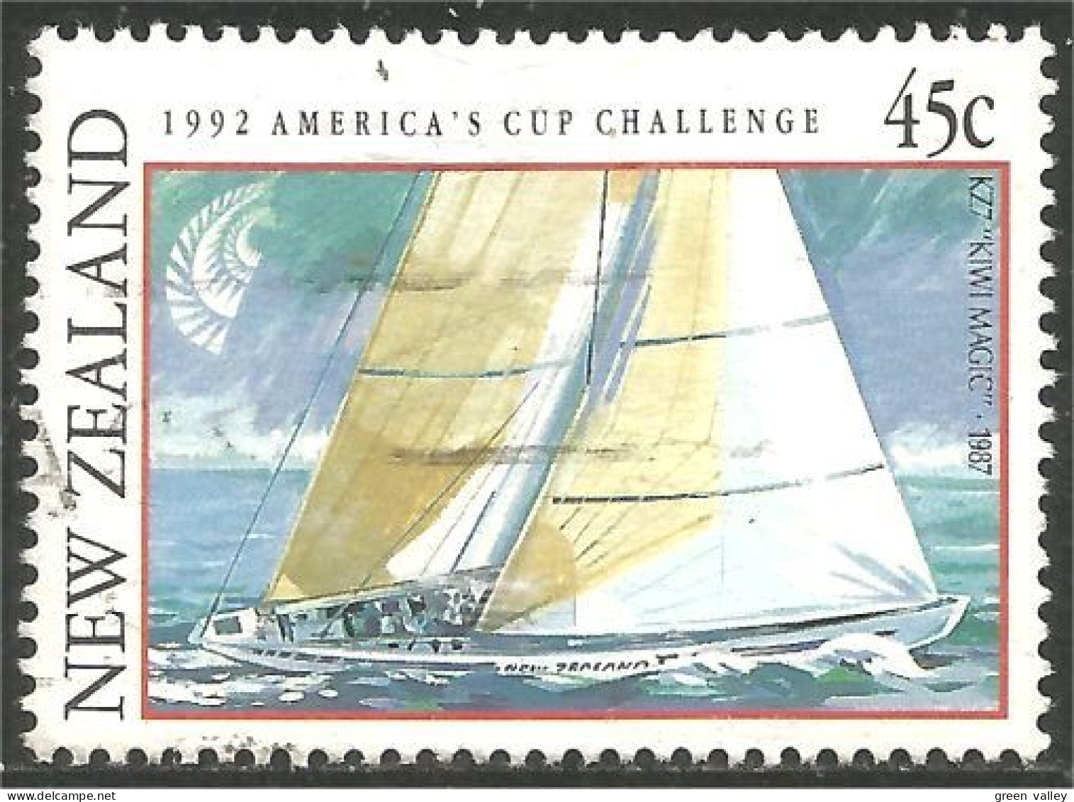 706 New Zealand America Cup Voile Bateau Voilier Sailing Boat Segel (NZ-151b) - Voile