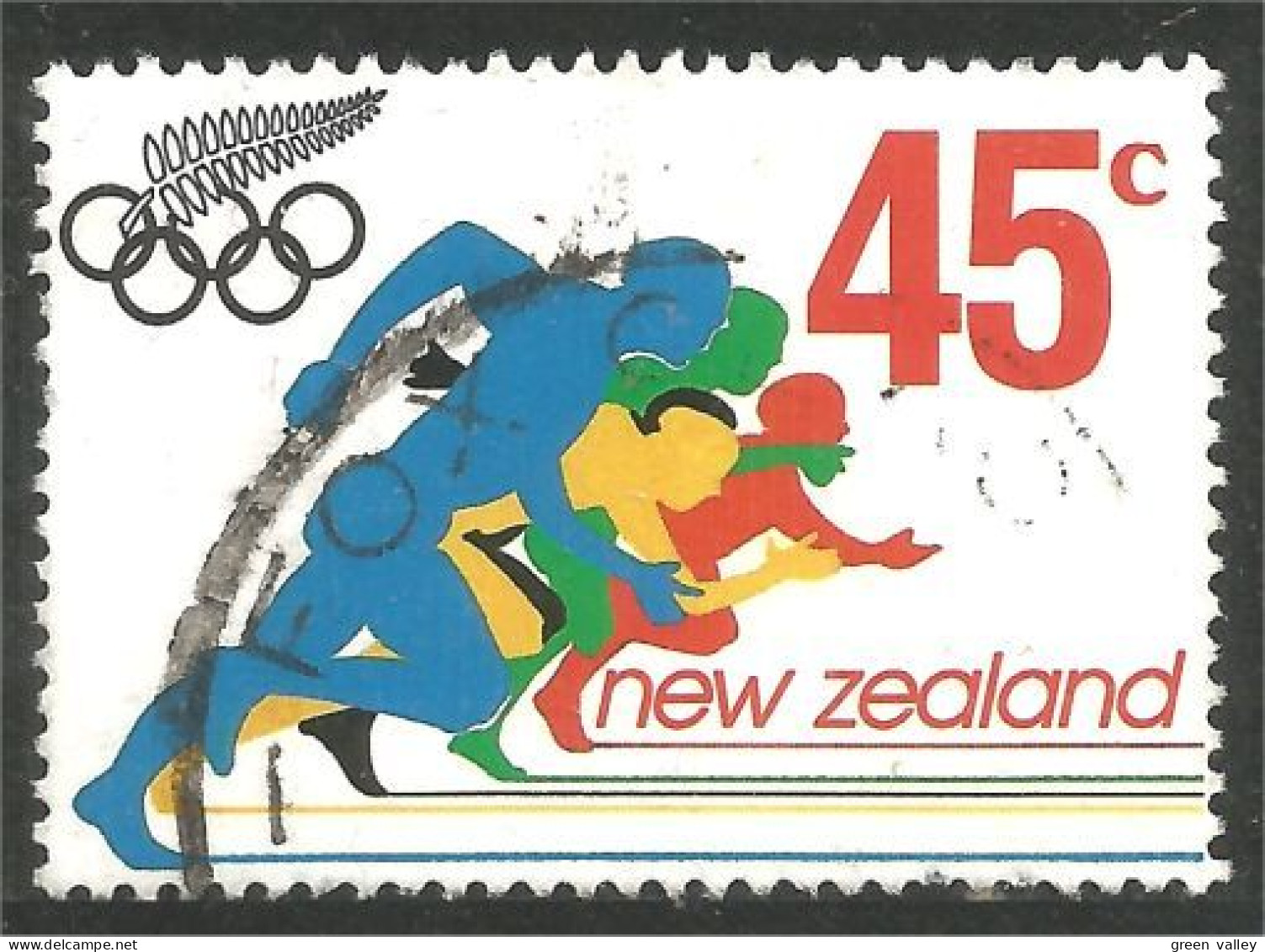 706 New Zealand Olympiques Olympics Barcelone Running Course Athlétisme (NZ-153c) - Ete 1992: Barcelone