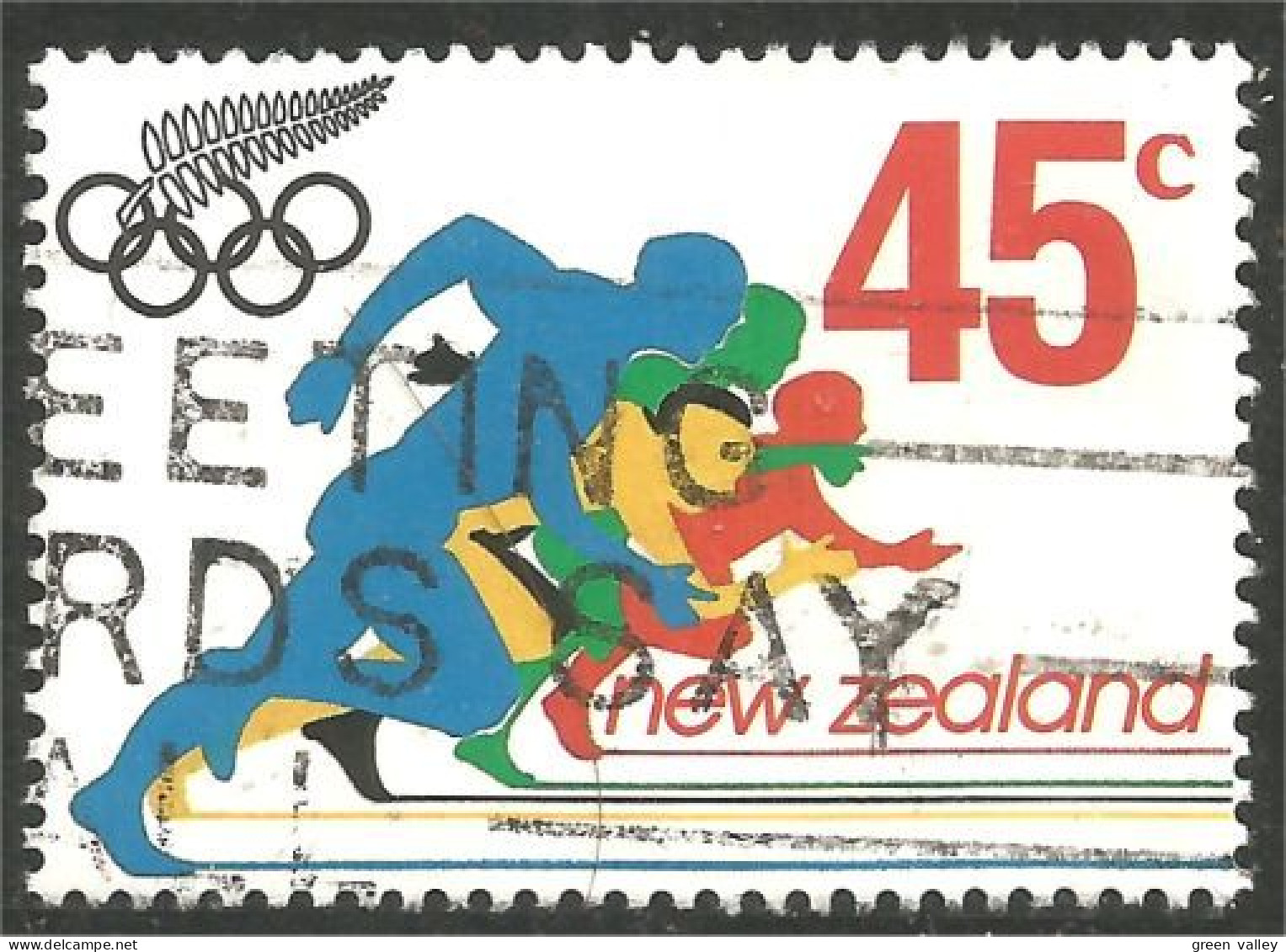 706 New Zealand Olympiques Olympics Barcelona Running Course Athlétisme (NZ-153a) - Used Stamps