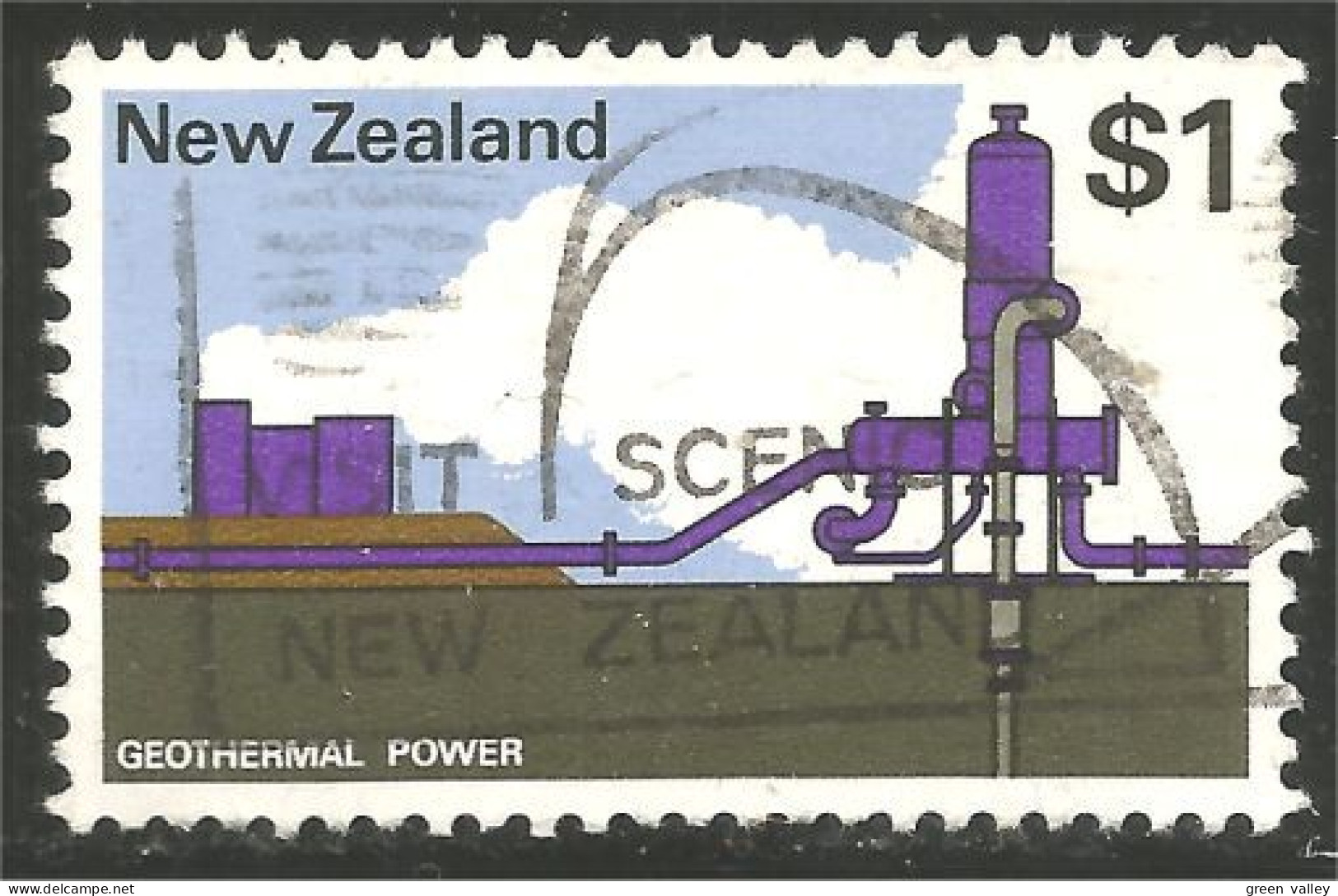 706 New Zealand 1970 Geothermal Power Plant Centrale électrique Géothermique (NZ-110) - Andere & Zonder Classificatie