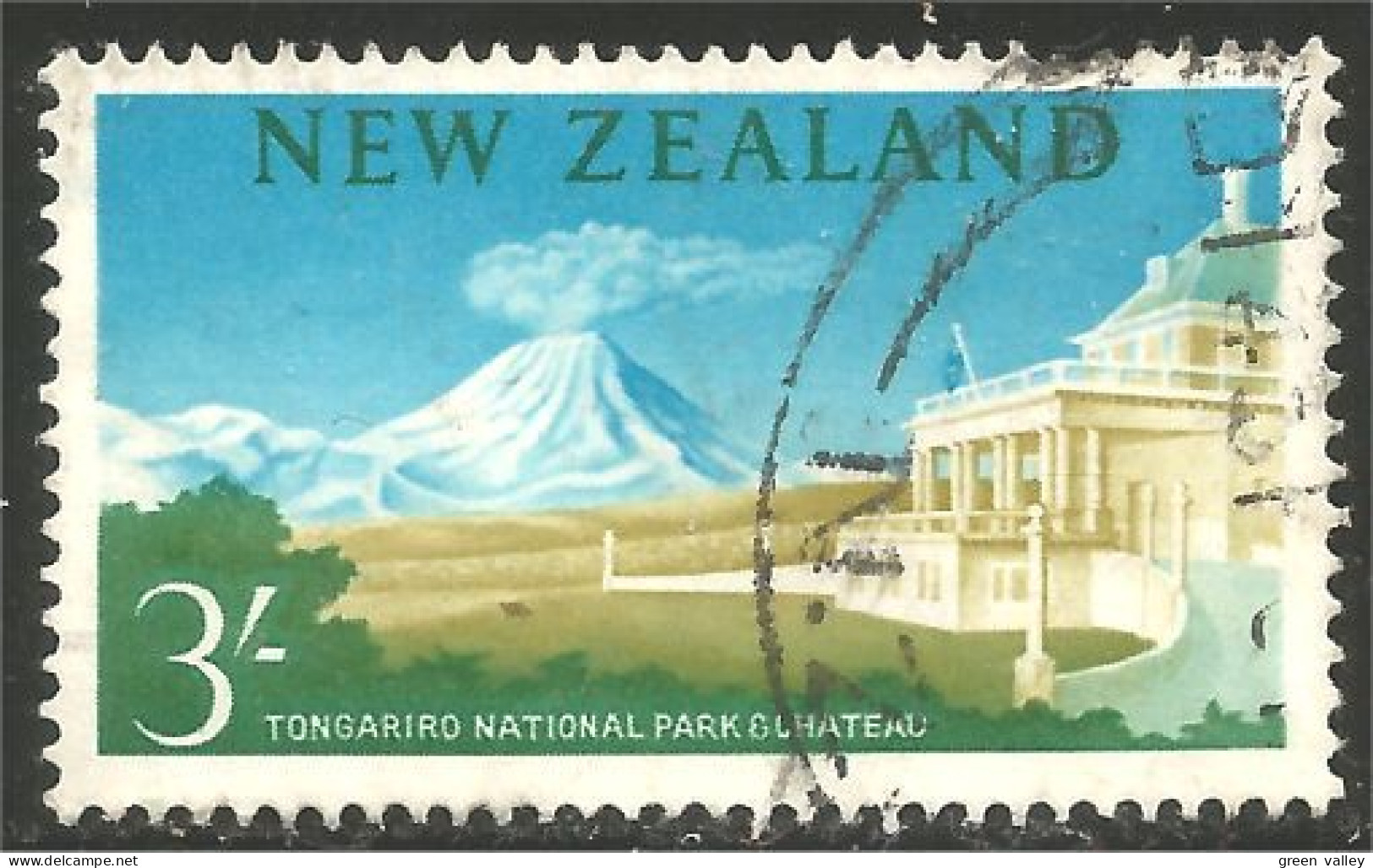 706 New Zealand 1963 Volcan Ngauruhoe Volcano (NZ-107) - Vulcani