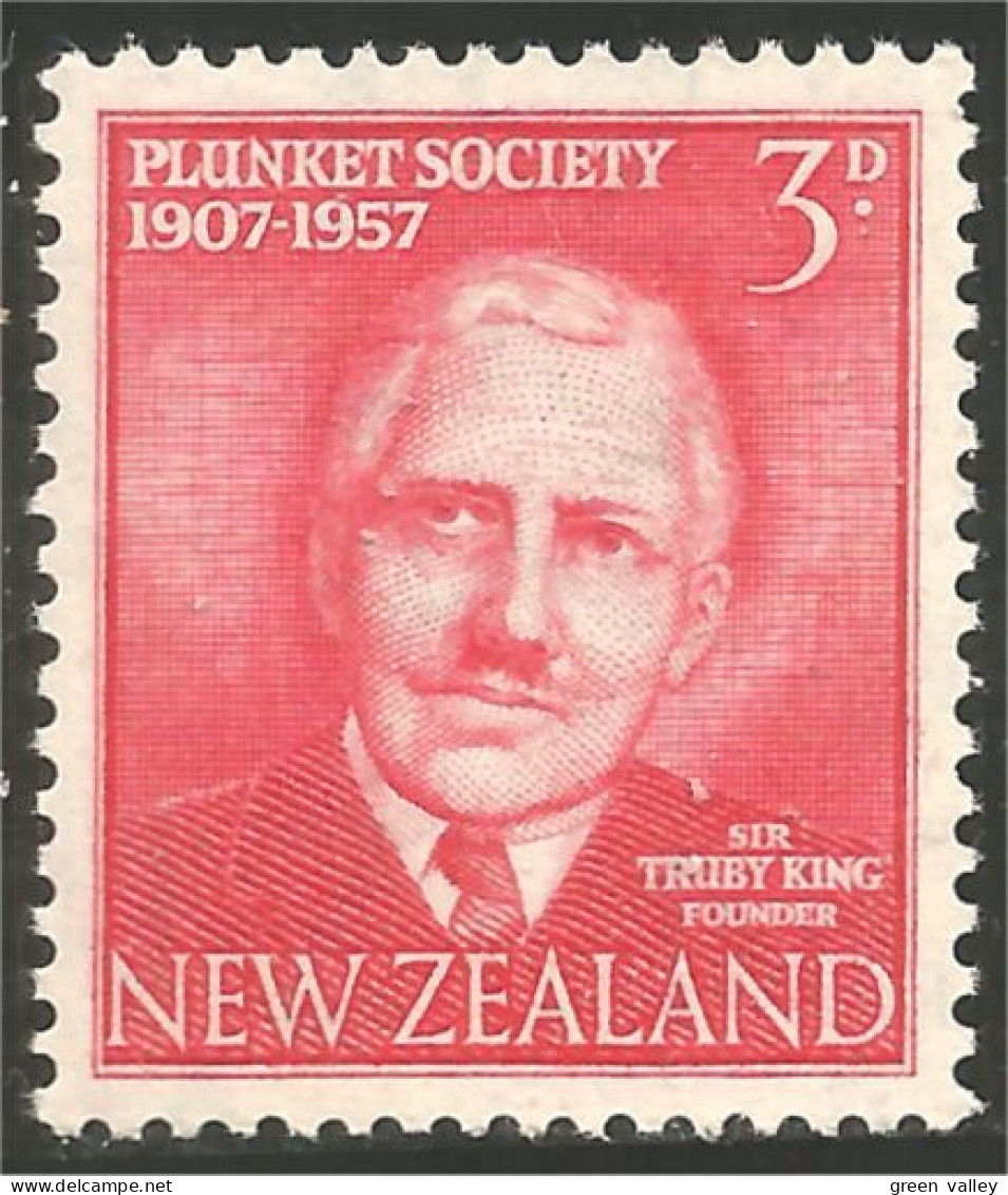 706 New Zealand 1957 Sir Truby King MH * Neuf (NZ-96b) - Ongebruikt