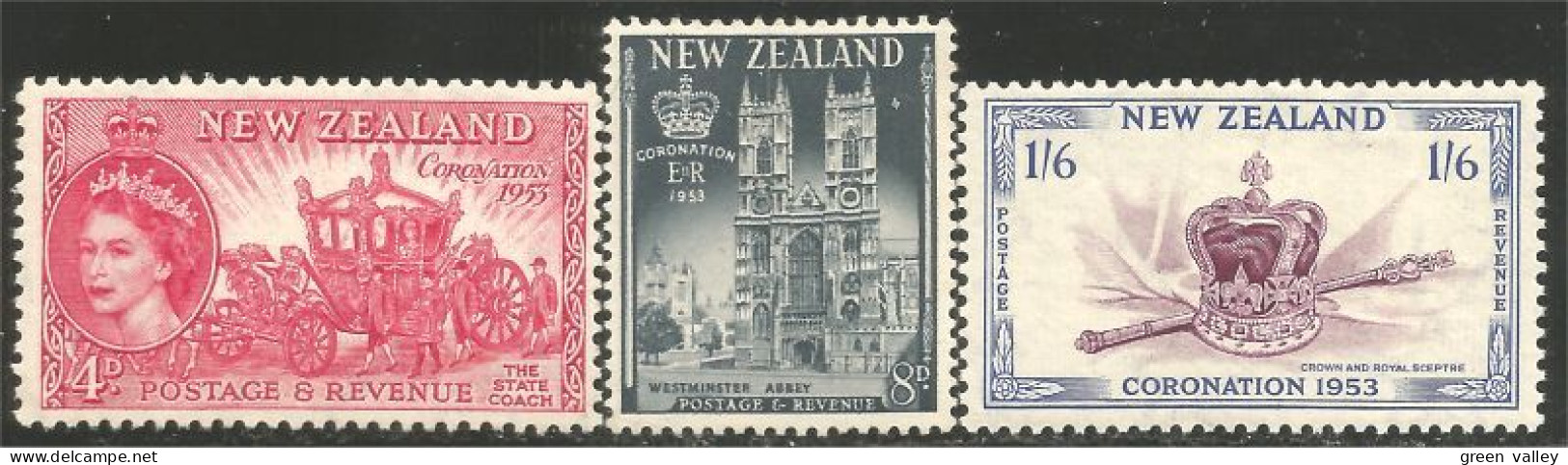 706 New Zealand 1953 Coronation Couronnement MH * Neuf (NZ-85) - Ungebraucht