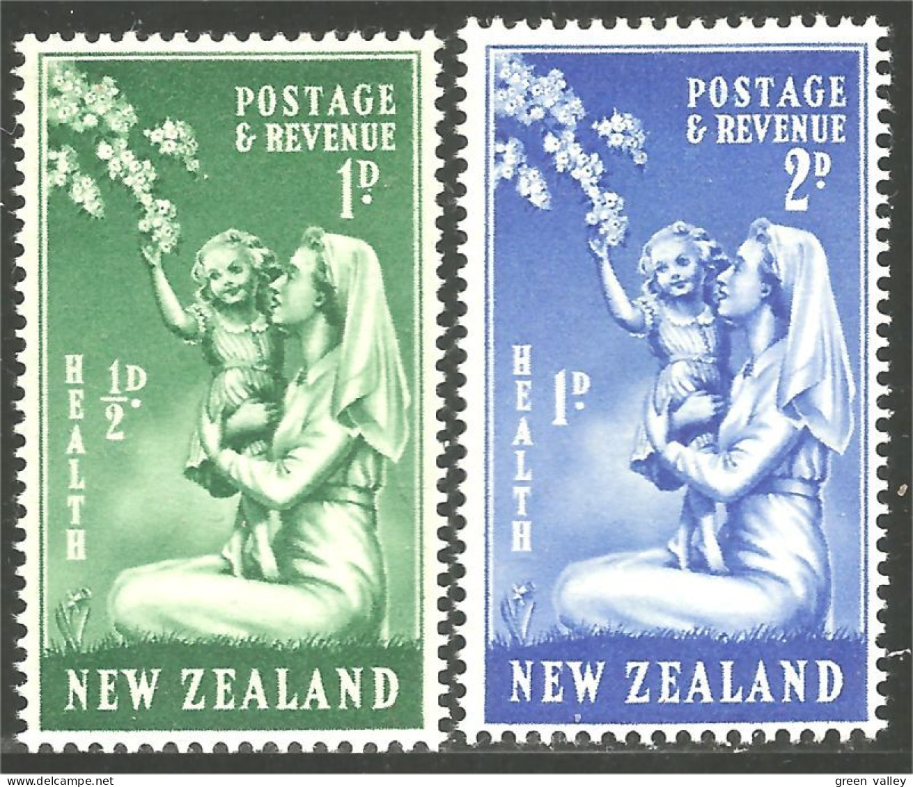 706 New Zealand 1949 Nurse Child Infirmière Enfant MH * Neuf (NZ-46) - Medicine