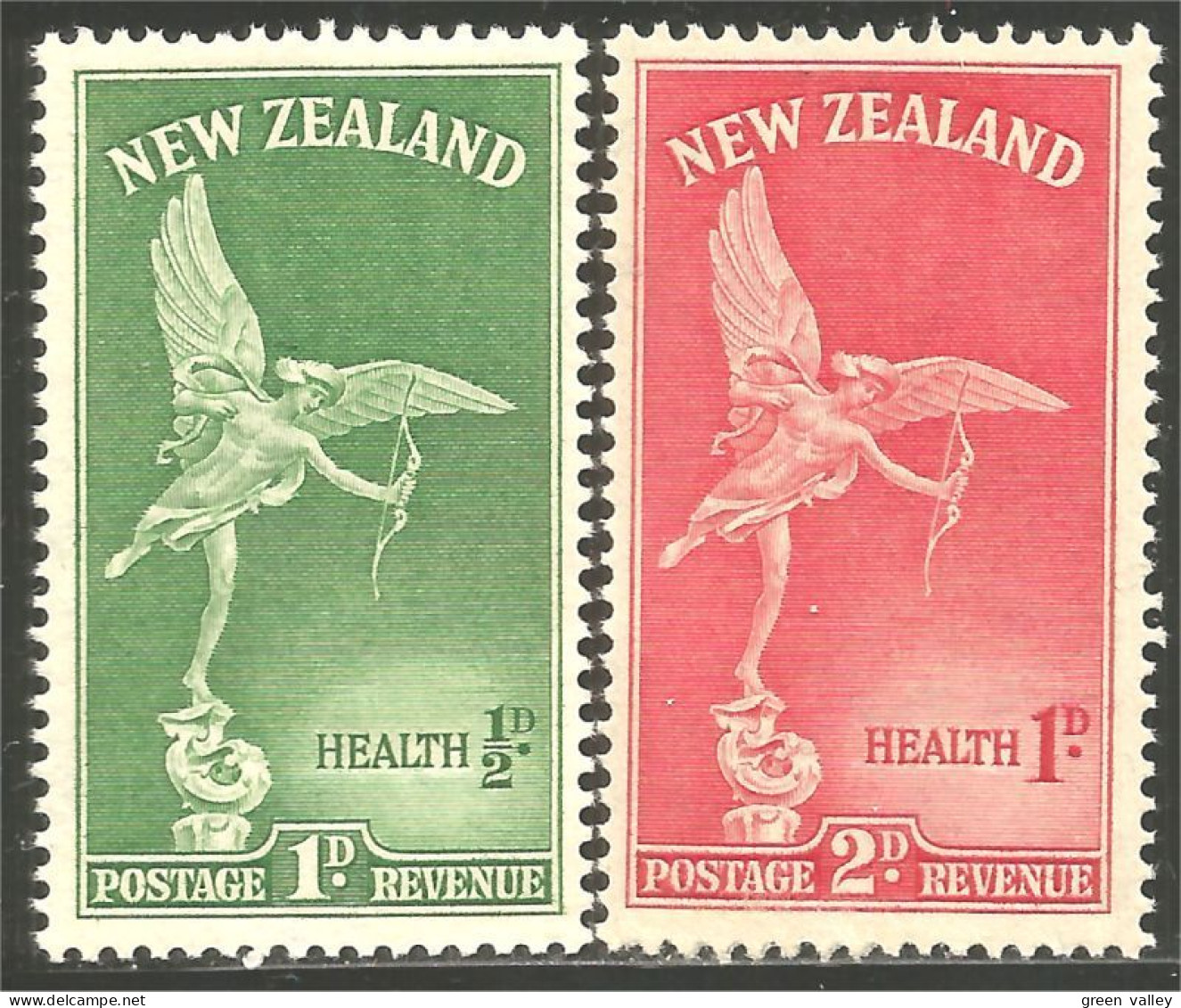 706 New Zealand 1946 Statue Eros MH * Neuf (NZ-42) - Nuovi