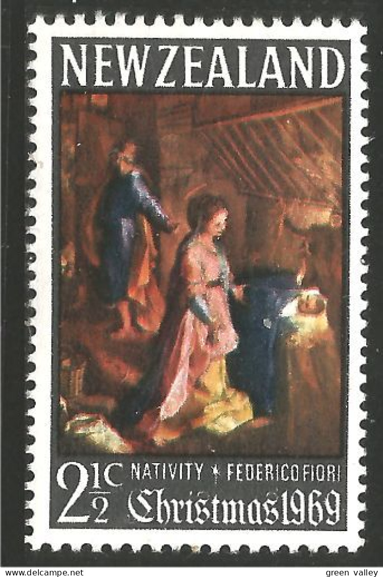 706 New Zealand Noel Christmas 1969 Religious Paintings MNH ** Neuf SC (NZ-29a) - Ungebraucht