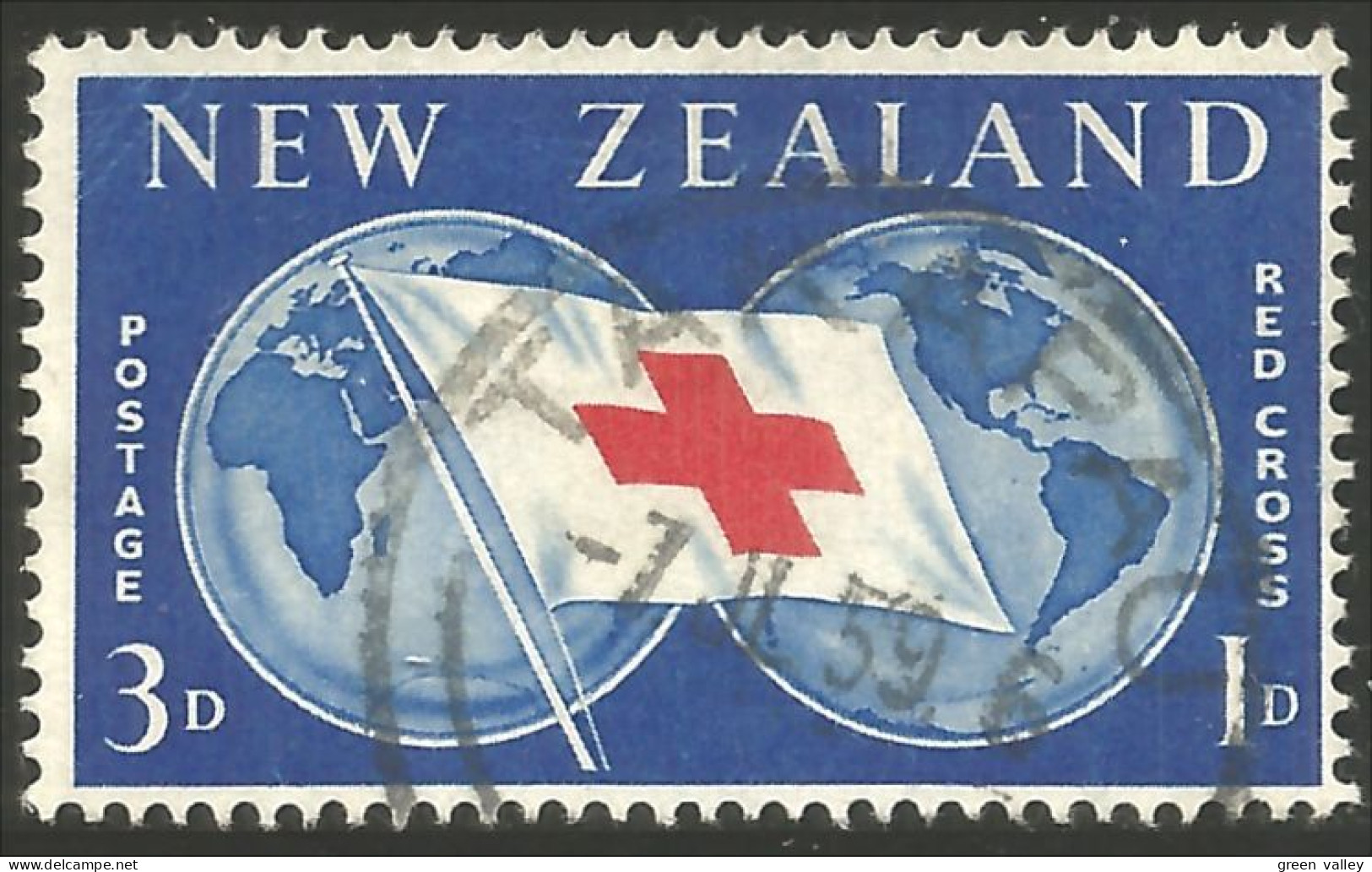 706 New Zealand Croix Rouge Red Cross Rotes Kreuz Drapeau Flag (NZ-28) - Medicine
