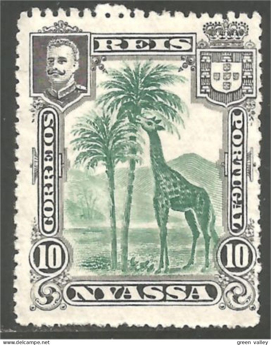 702 Nyassa 1901 Girafe Giraffe Girafa Jirafa No Gum (NSS-38) - Girafes