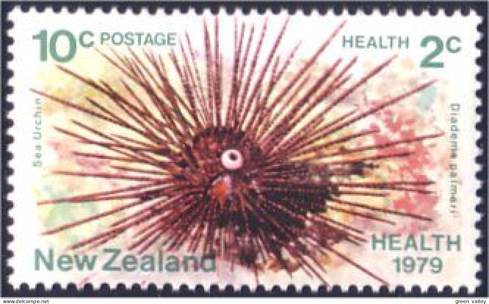 706 New Zealand Oursin Urchin Fishing Peche MNH ** Neuf SC (NZ-8b) - Food