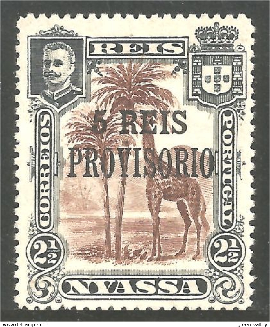 702 Nyassa 1911 Girafe Giraffe Girafa Jirafa No Gum (NSS-31) - Nyassaland