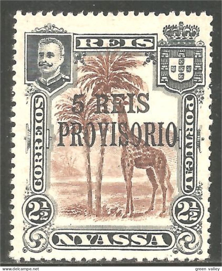 702 Nyassa 1911 Girafe Giraffe Girafa Jirafa No Gum (NSS-30) - Nyassaland