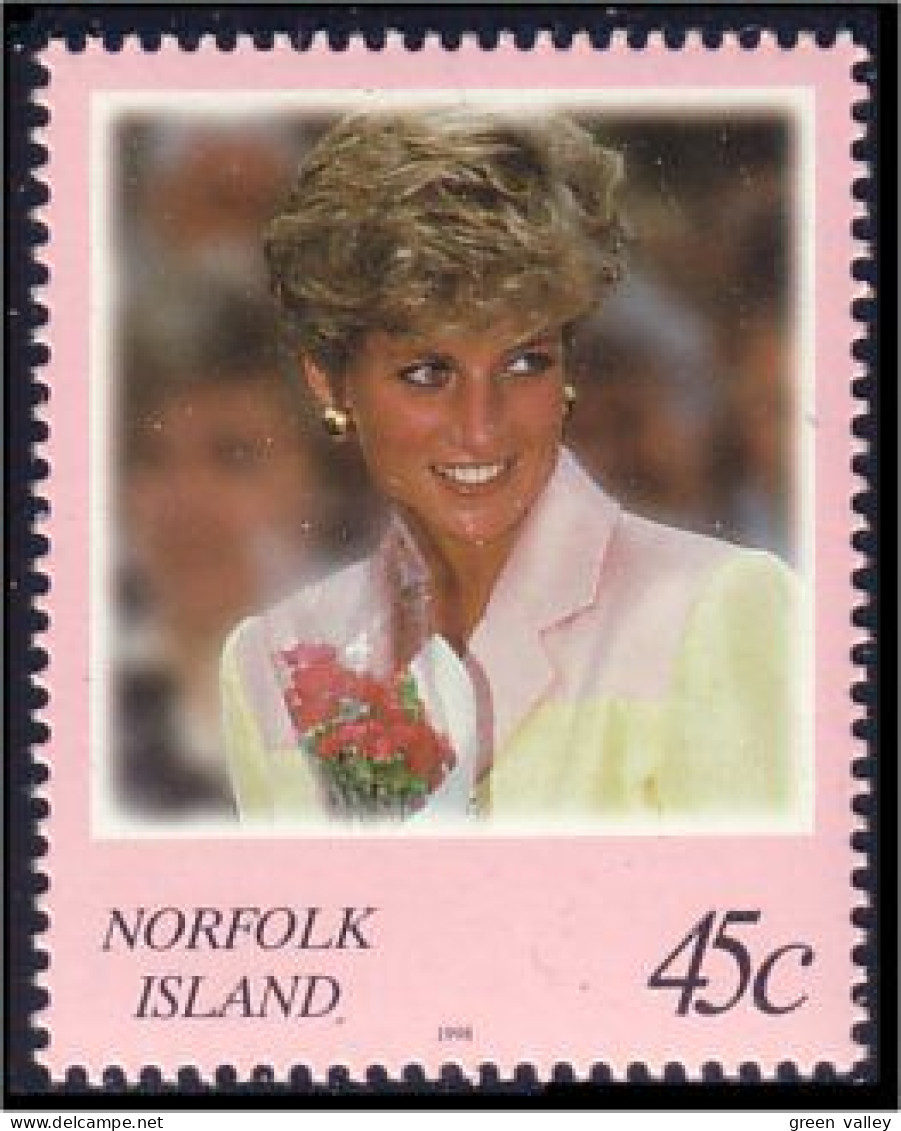 692 Norfolk Lady Di Diana MNH ** Neuf SC (NRF-42a) - Ile Norfolk