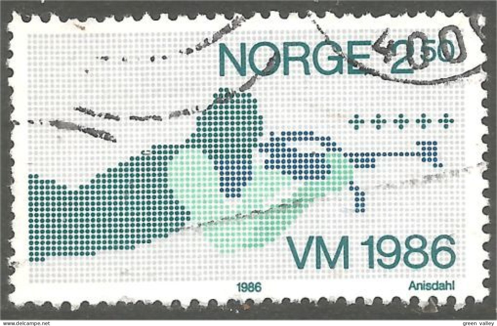 690 Norway 1986 Biathlon Tir Shooting Arm Arme Fusil Gun (NOR-448b) - Hiver