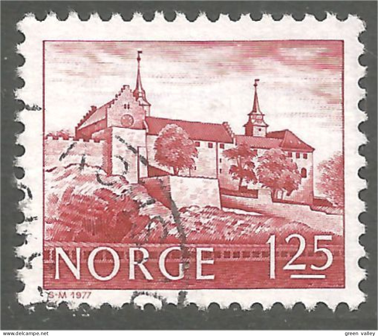 690 Norway 1977 Oslo Akerhus Castle Chateau (NOR-437b) - Châteaux