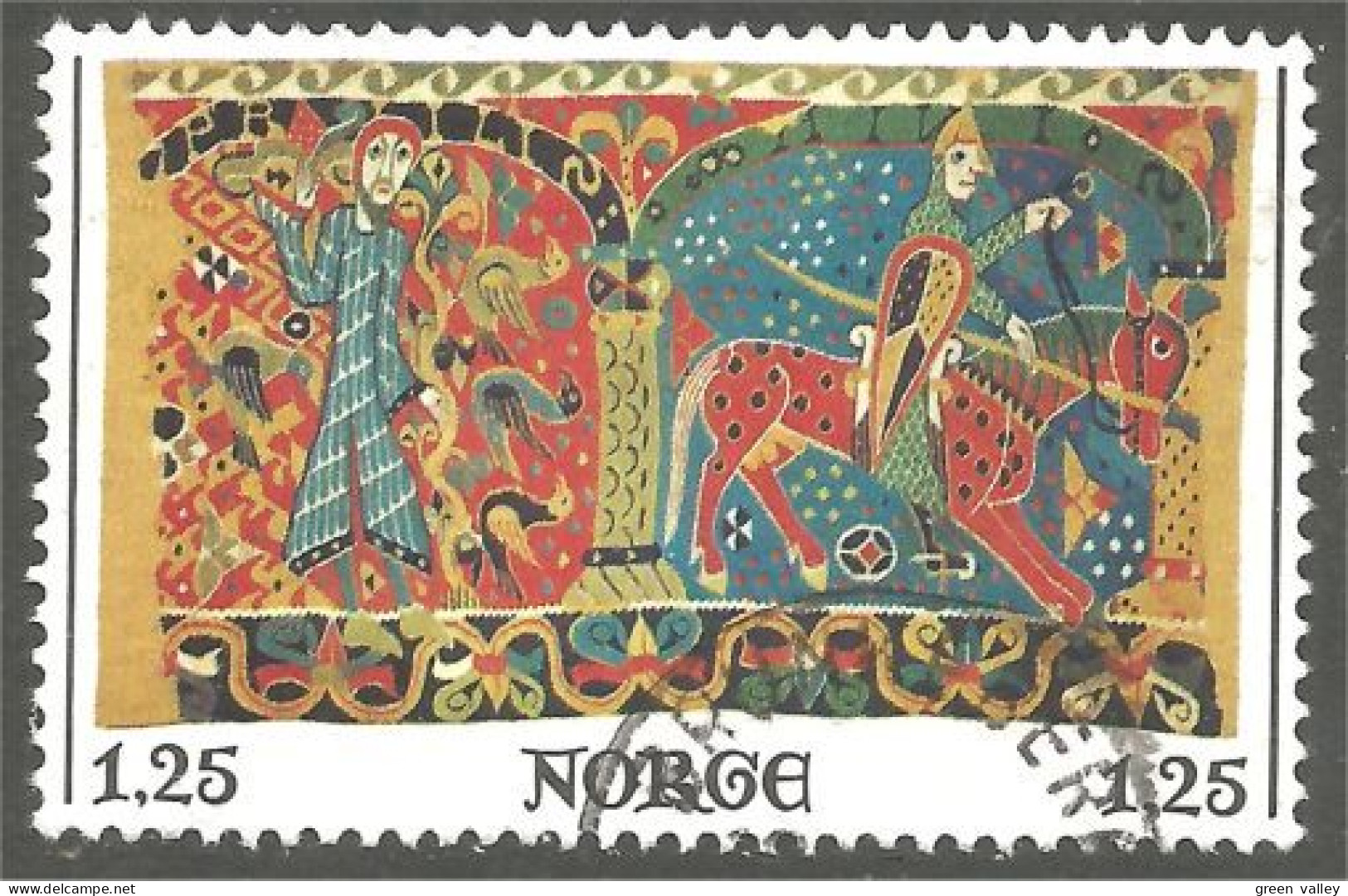 690 Norway 1976 Tapisserie Tapestry Baldishol (NOR-435b) - Textil