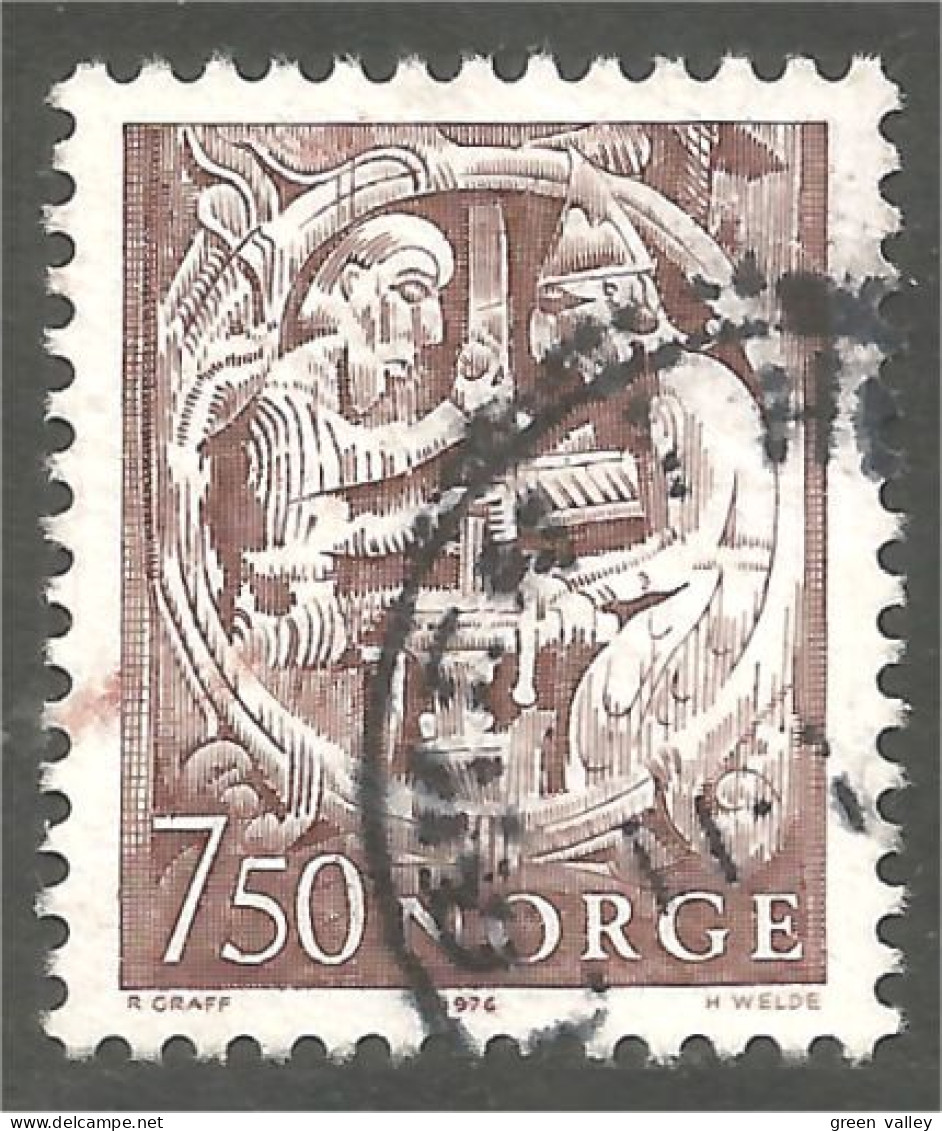 690 Norway 1975 Sigurd Regin Tueur Dragon Killer (NOR-431d) - Gemälde