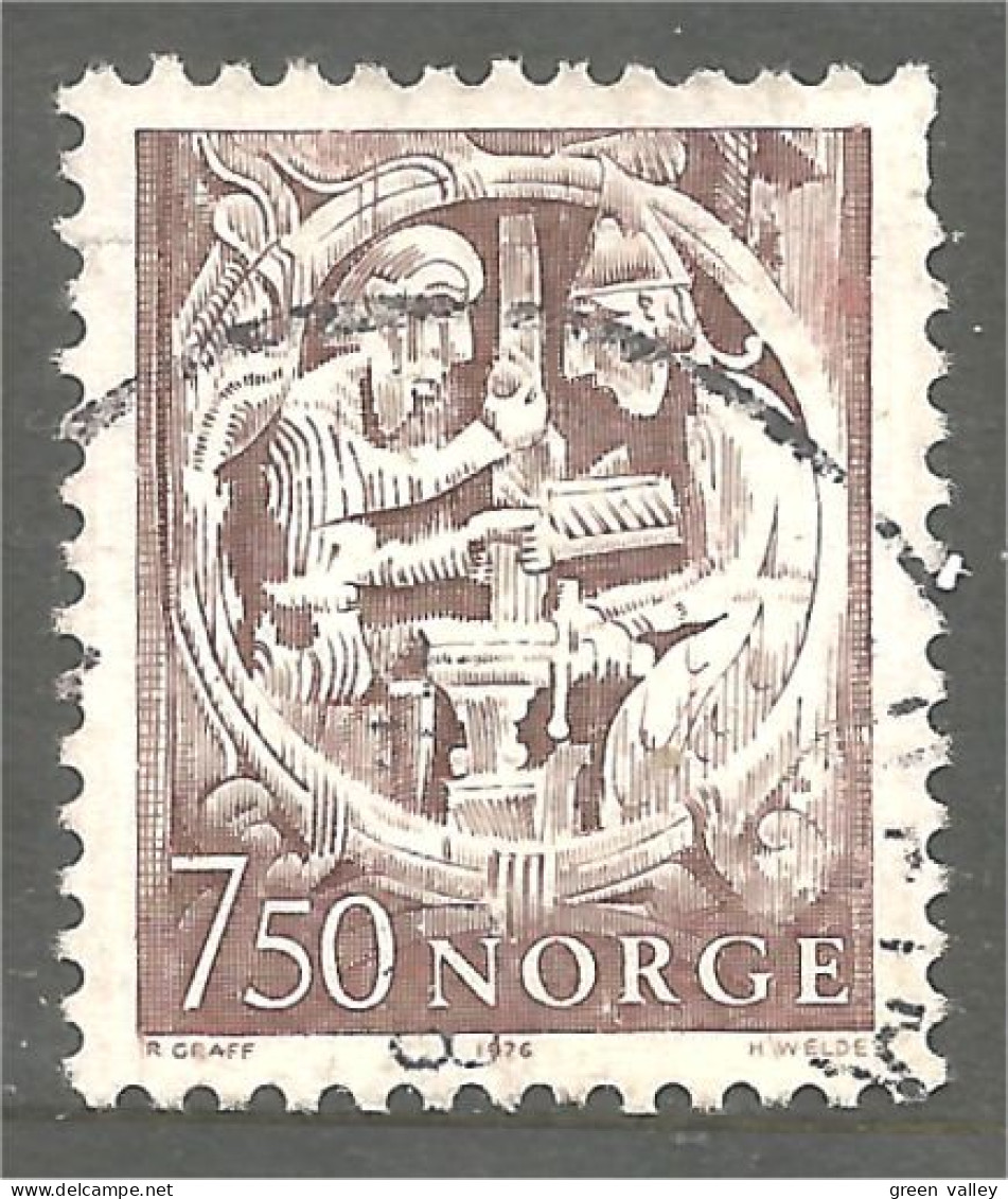 690 Norway 1975 Sigurd Regin Tueur Dragon Killer (NOR-431c) - Religión