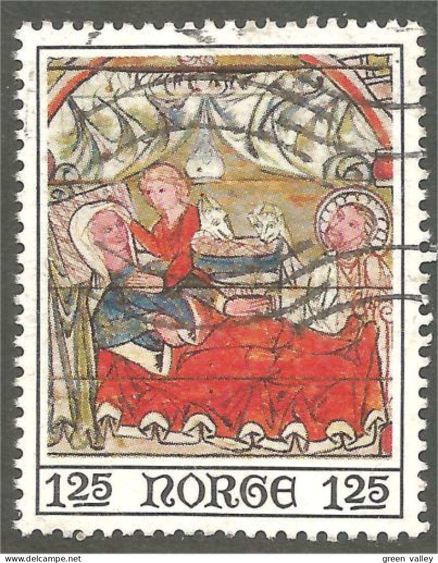 690 Norway 1975 Painted Icon Icone Peinture Adoration Kings Religieux Religious (NOR-430c) - Gemälde