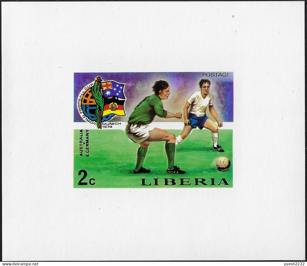 Liberia 1974 Y&T 645 à 652, 8 Feuillets De Luxe. Coupe Du Monde De Football En Allemagne - 1974 – West Germany