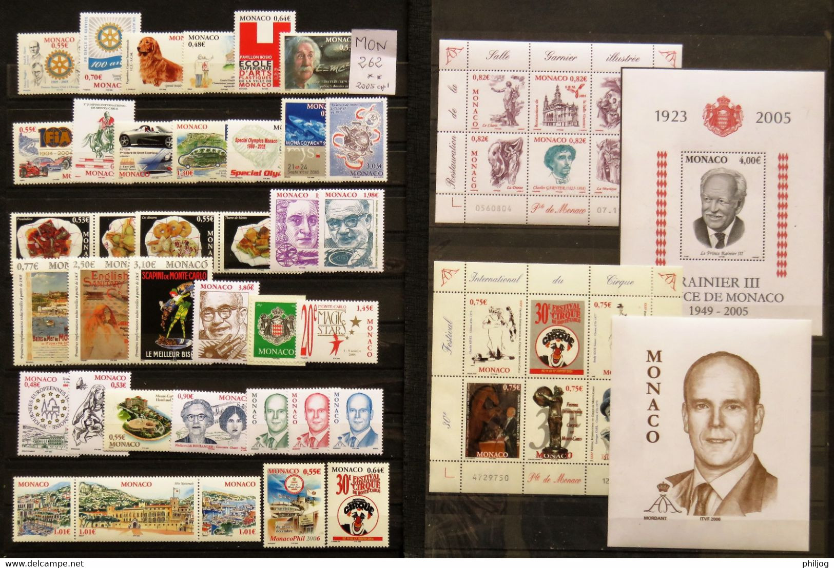 Monaco - Année 2005 Complète - Neuve SANS Charnière - 49 Timbres Du 2479 à 2527 Avec BF Albert - MNH Year 2005 - Années Complètes