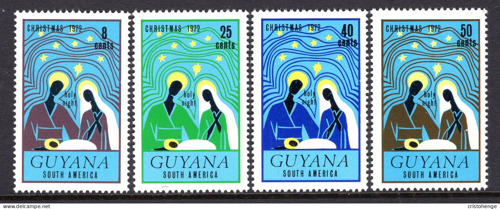 Guyana 1972 Christmas Set MNH (SG 577-580) - Guyana (1966-...)