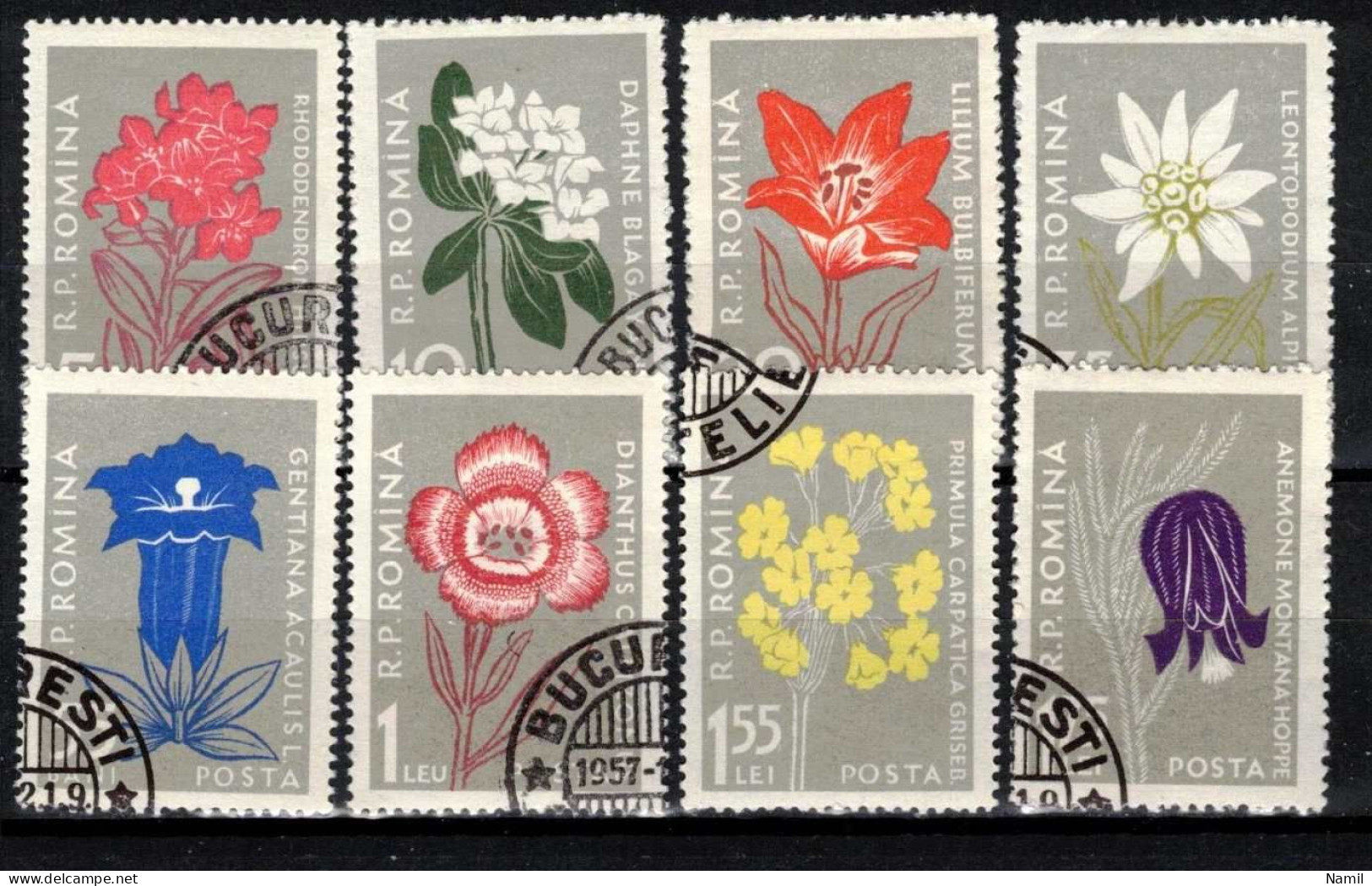 Roumanie 1957 Mi 1647-54 (Yv 1517-24), Obliteré - Used Stamps
