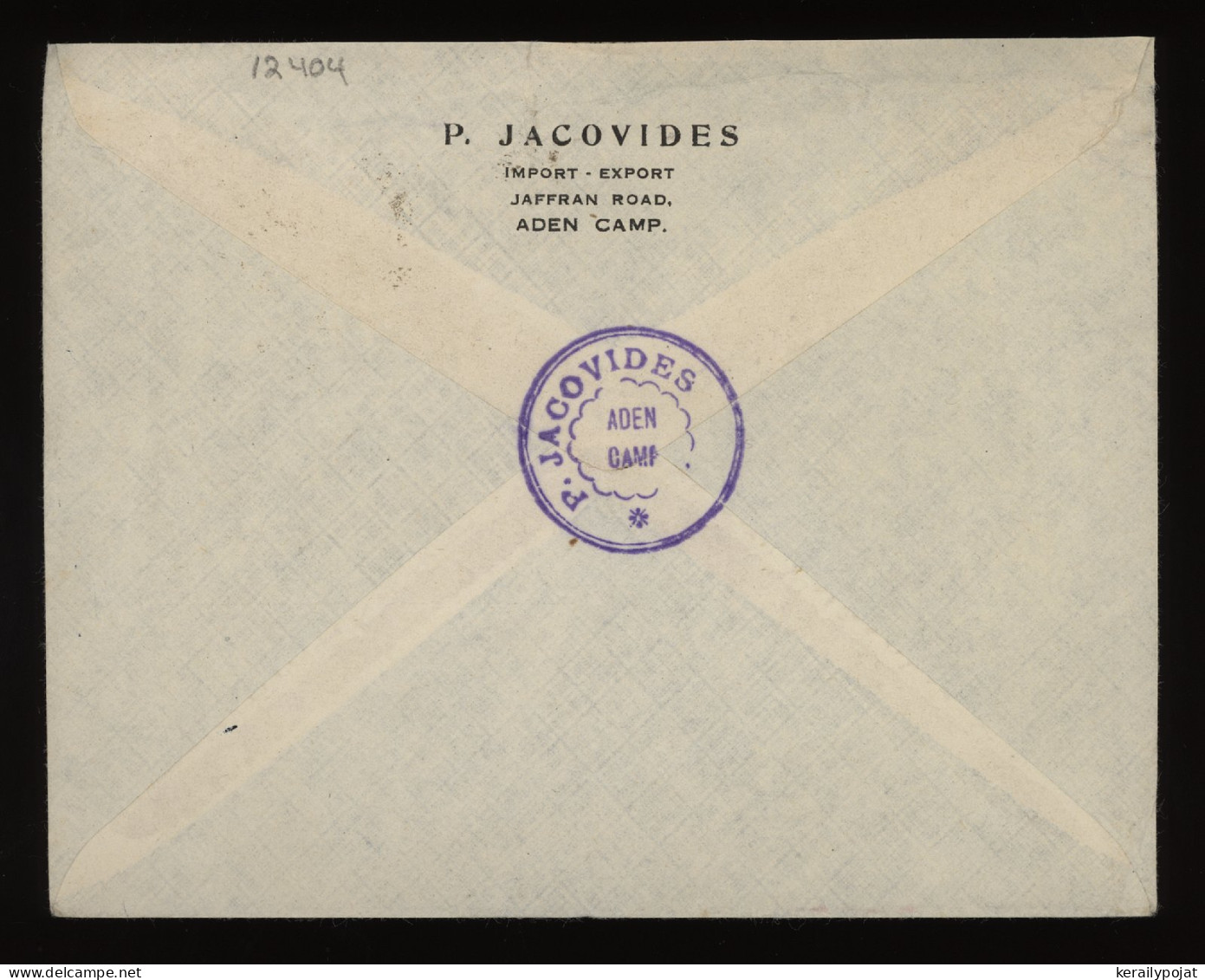 Aden 1948 Aden Camp Air Mail Cover To Denmark__(12404) - Aden (1854-1963)