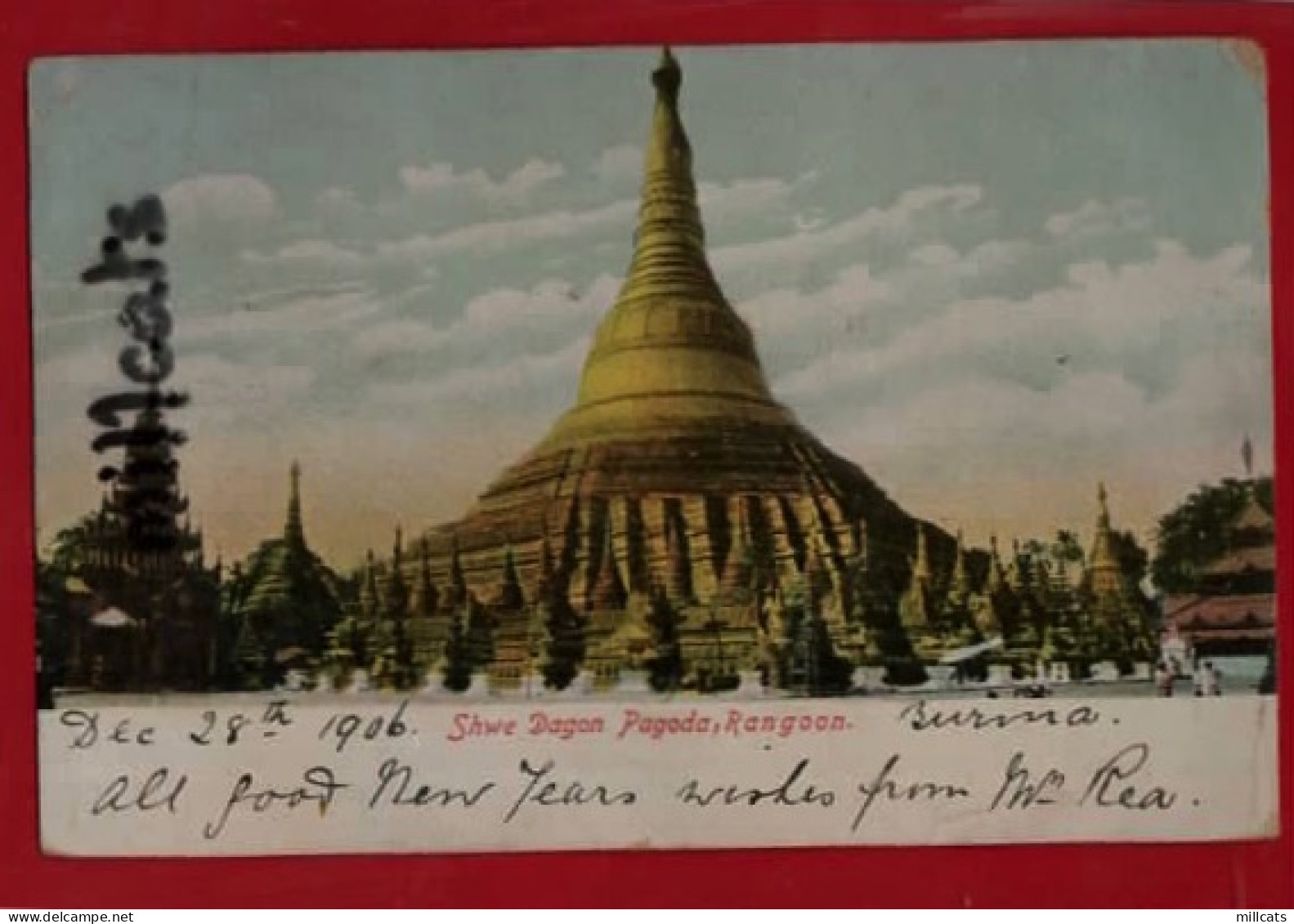 MYANMAR  EX BURMA  RANGOON   SHWE DAGONA VIEW 2   1906 - Myanmar (Birma)