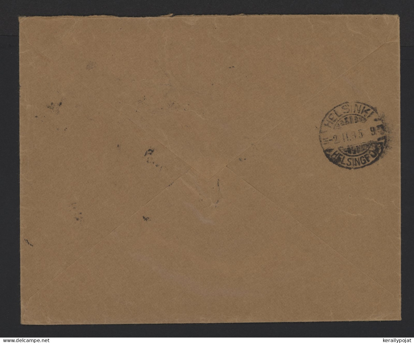 Finland 1935 Viipuri Registered Cover__(10412) - Brieven En Documenten