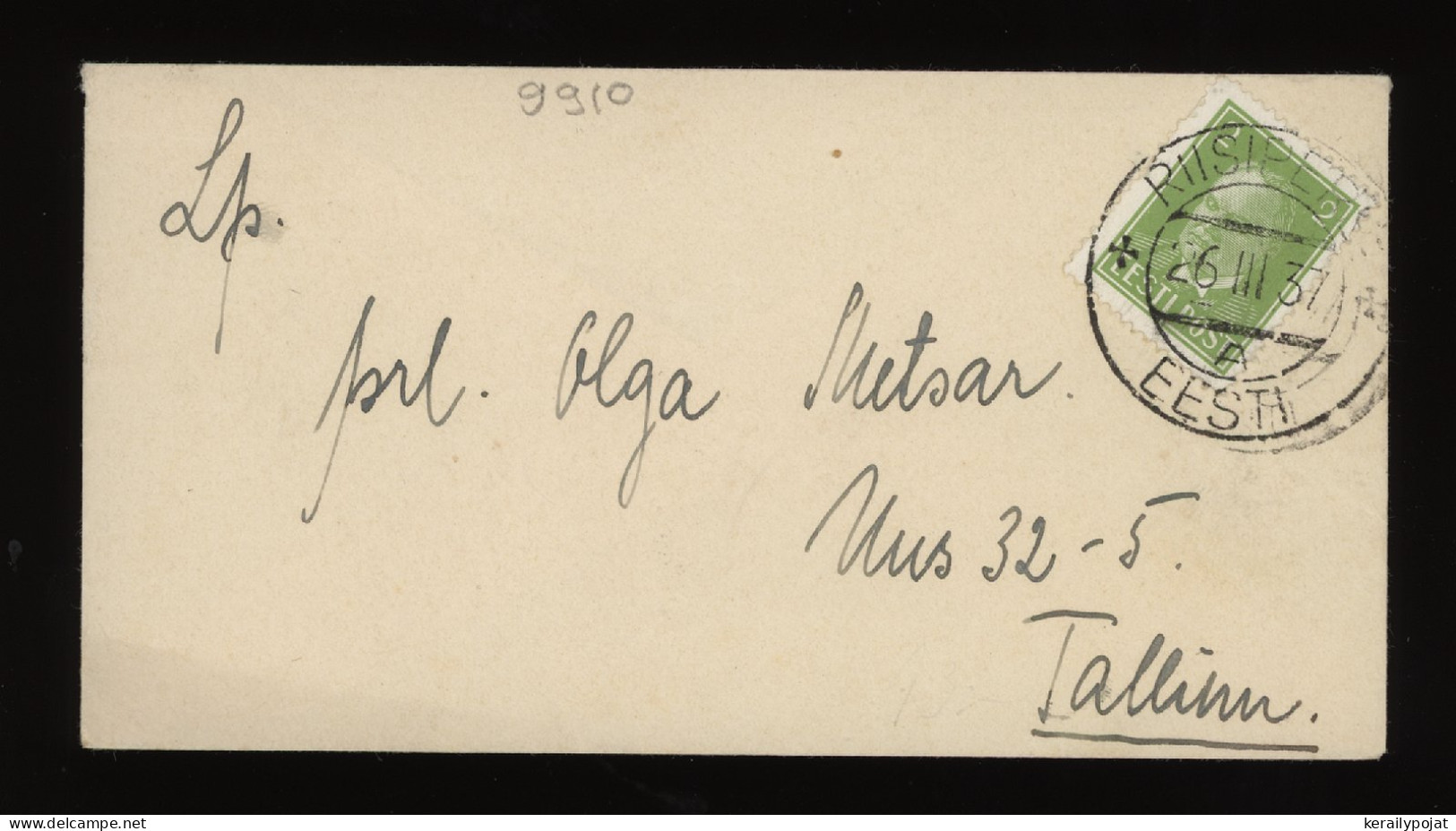 Estonia 1937 Riisipere Cover To Tallinn__(9910) - Estonie