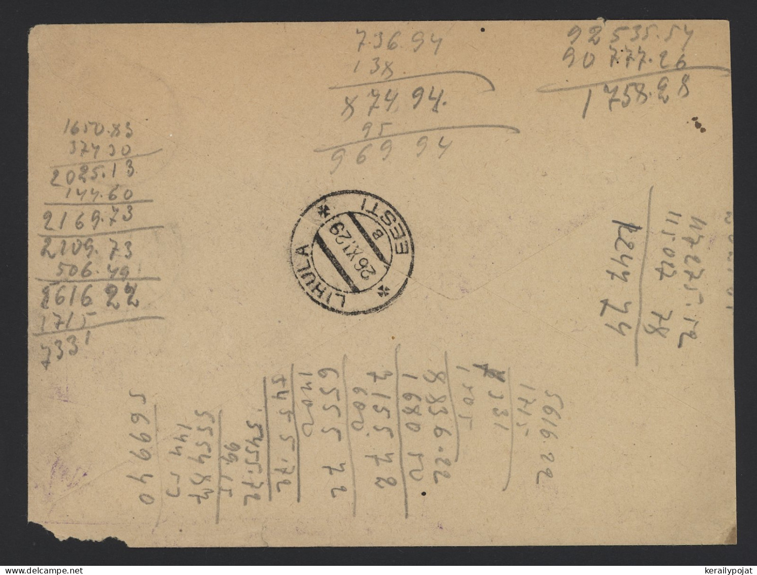 Estonia 1929 Varbla Registered Cover__(10145) - Estonia