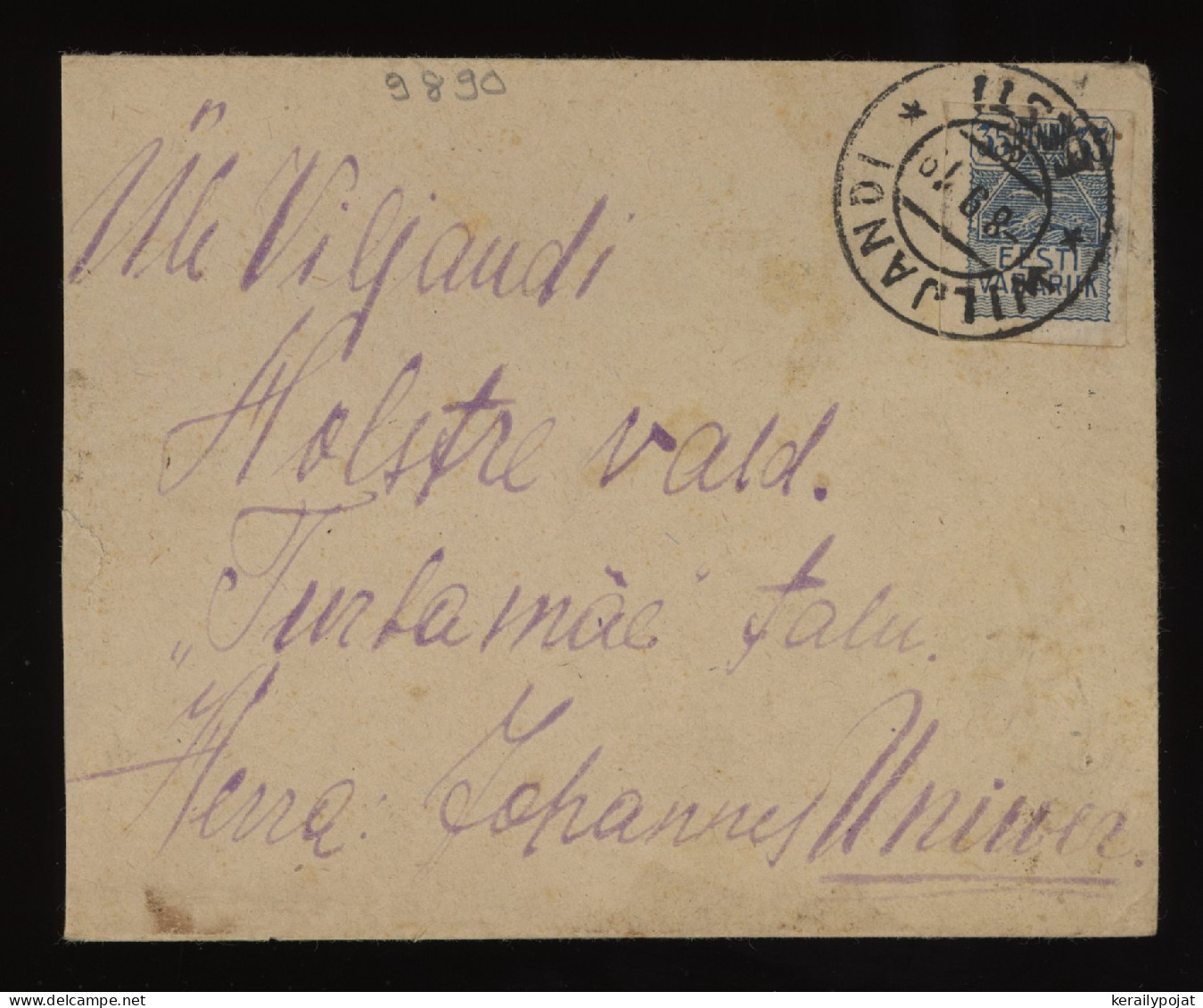 Estonia 1919 Wiljandi Cover __(9890) - Estonie