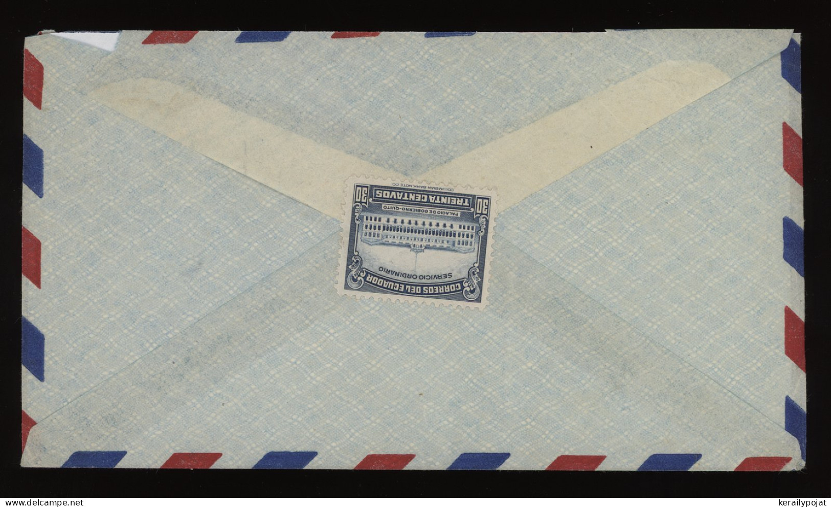 Ecuador 1940's Air Mail Cover To Denmark__(12405) - Ecuador