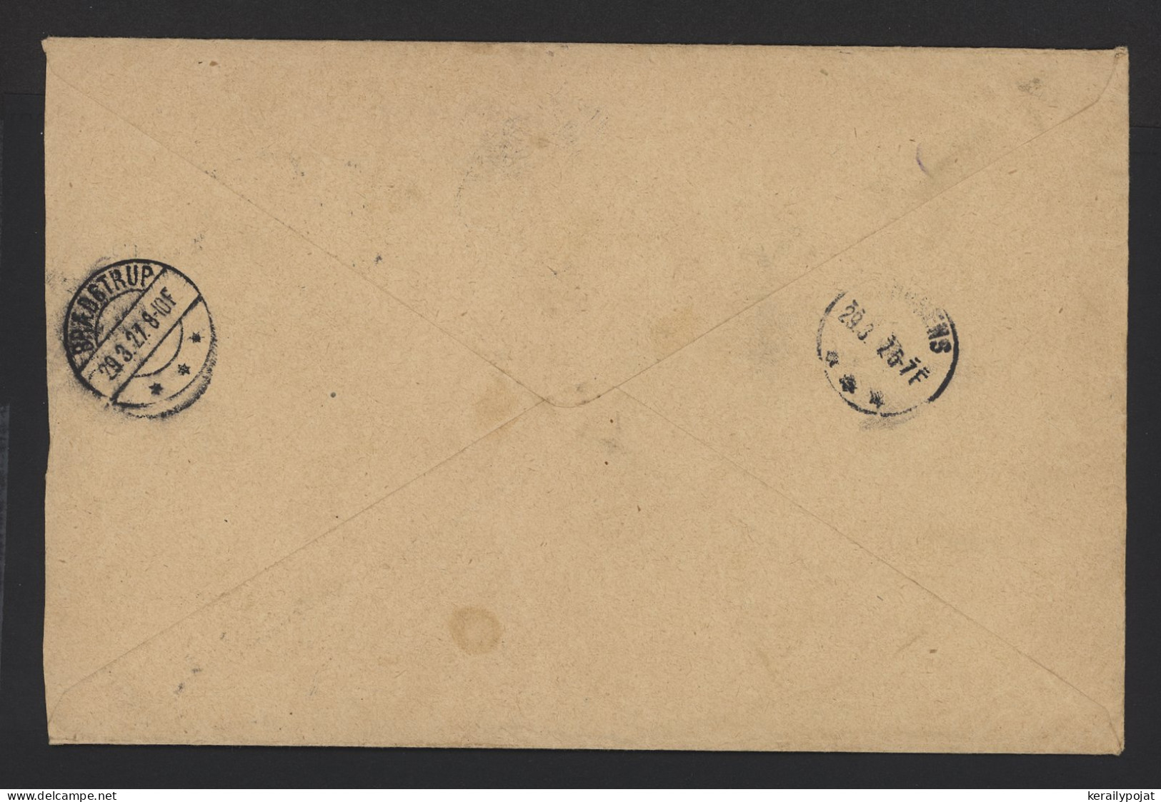 Denmark 1927 Svendborg Registered Cover__(12470) - Briefe U. Dokumente