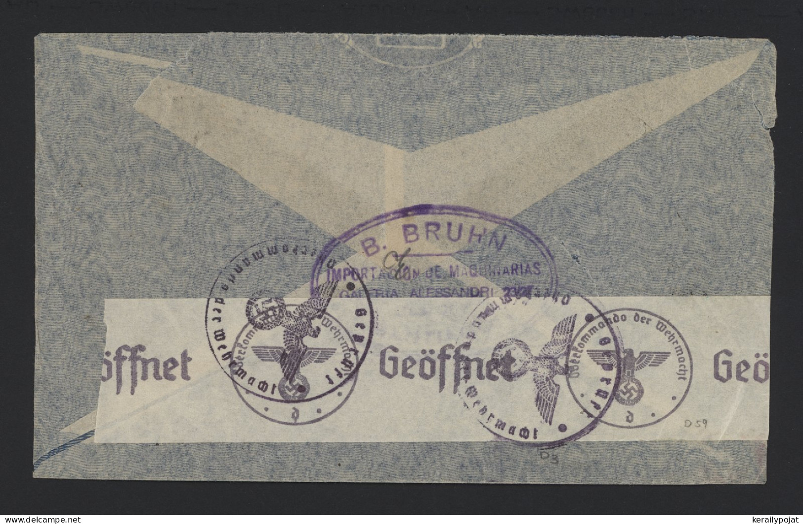 Chile 1941 Censored Air Mail Cover To Germany__(9550) - Chili