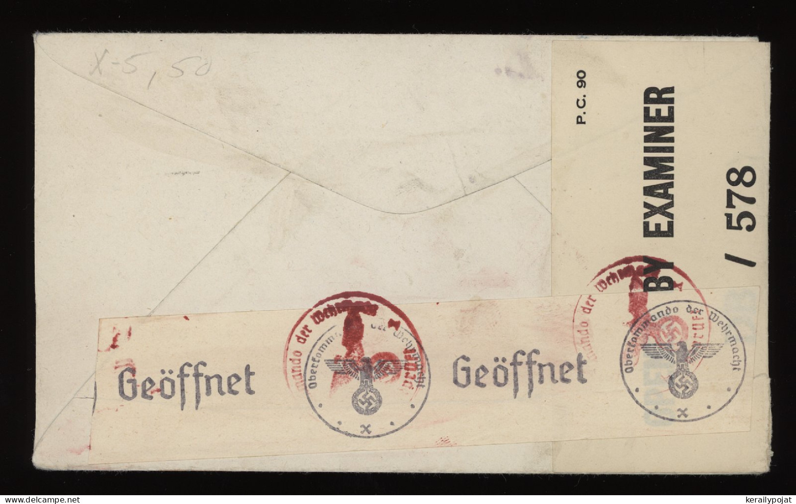 Canada 1943 Montreal Censored Cover To Switzerland__(9557) - Brieven En Documenten