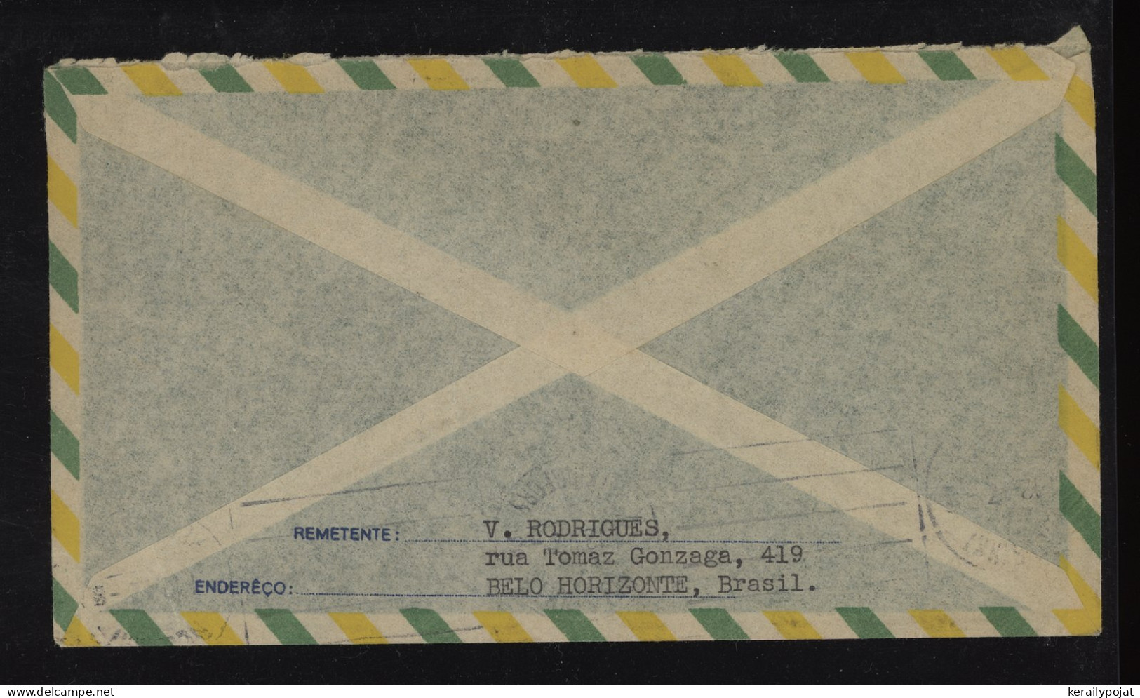 Brazil 1940's Censored Air Mail Cover To Finland__(10233) - Poste Aérienne