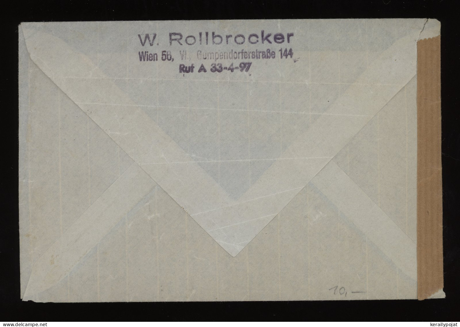 Austria 1948 Wien Censored Air Mail Cover To USA__(9755) - Briefe U. Dokumente