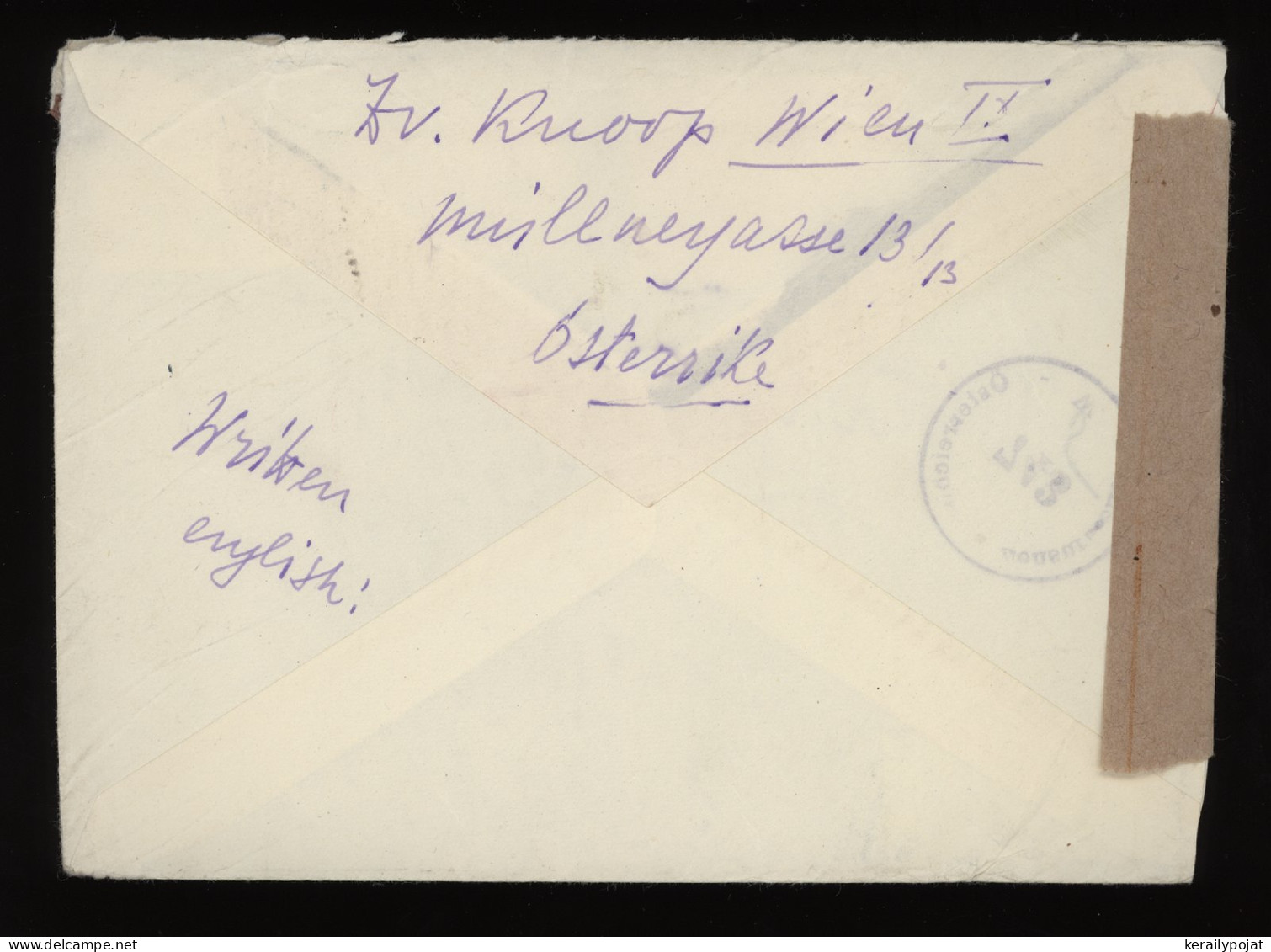 Austria 1947 Wien Censored Air Mail Cover To Sweden__(10010) - Lettres & Documents