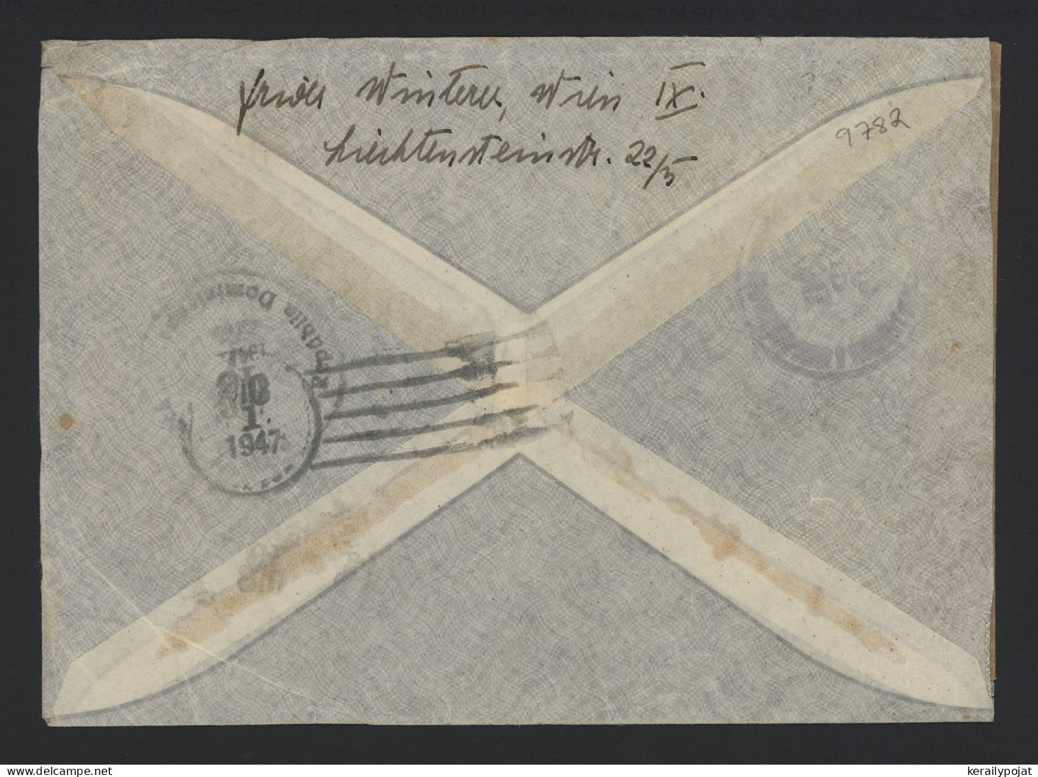 Austria 1947 Wien Censored Air Mail Cover To Dominican__(9782) - Lettres & Documents